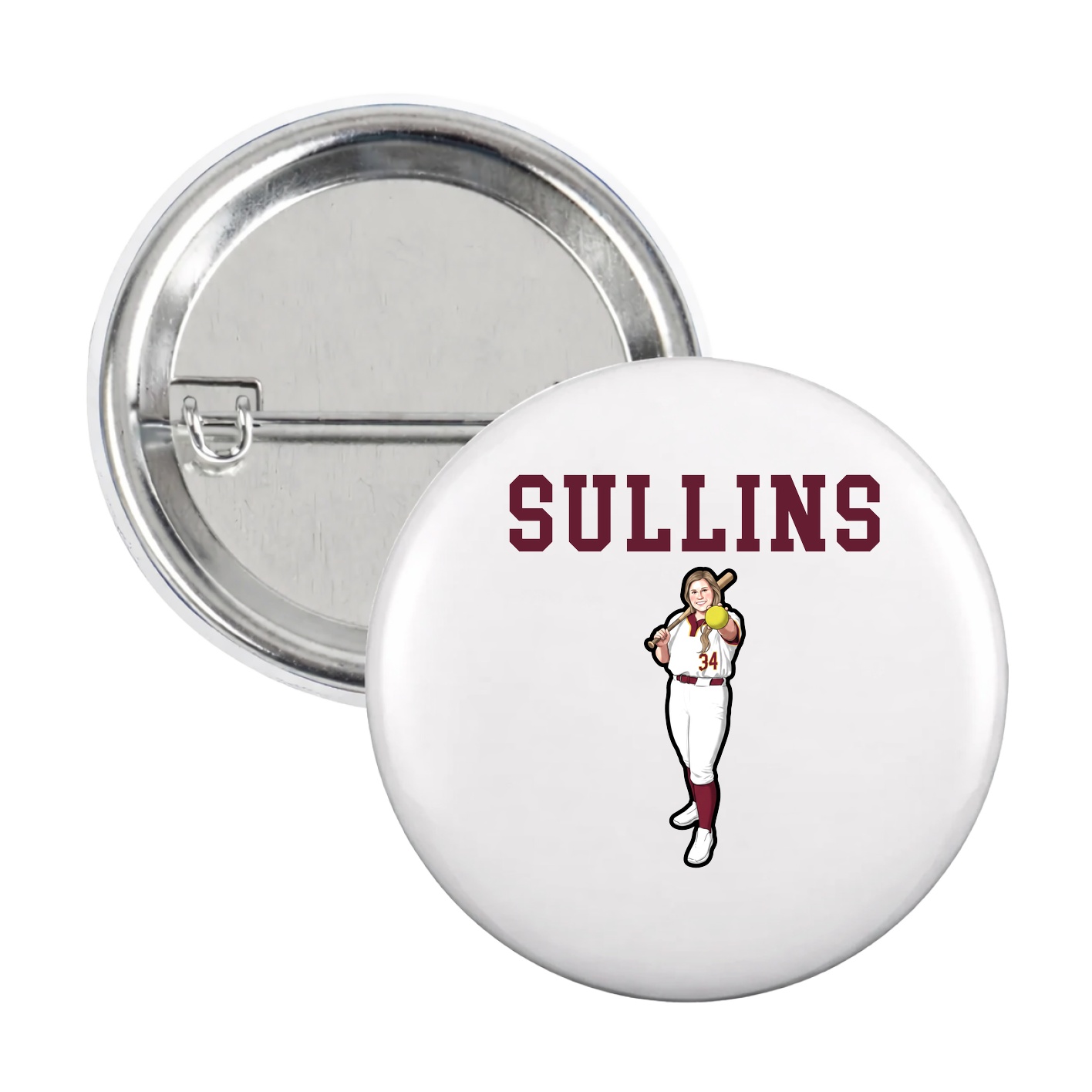 Game Day Button — Shirsey in White