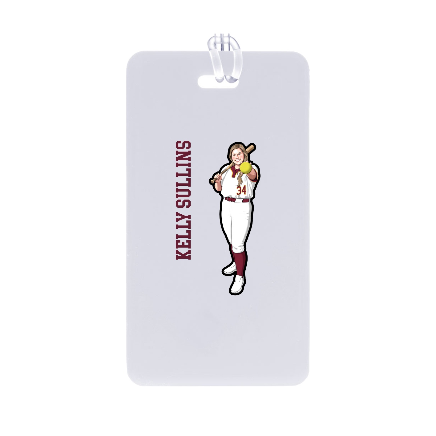 Bag Tag — Name Vertical in Classic