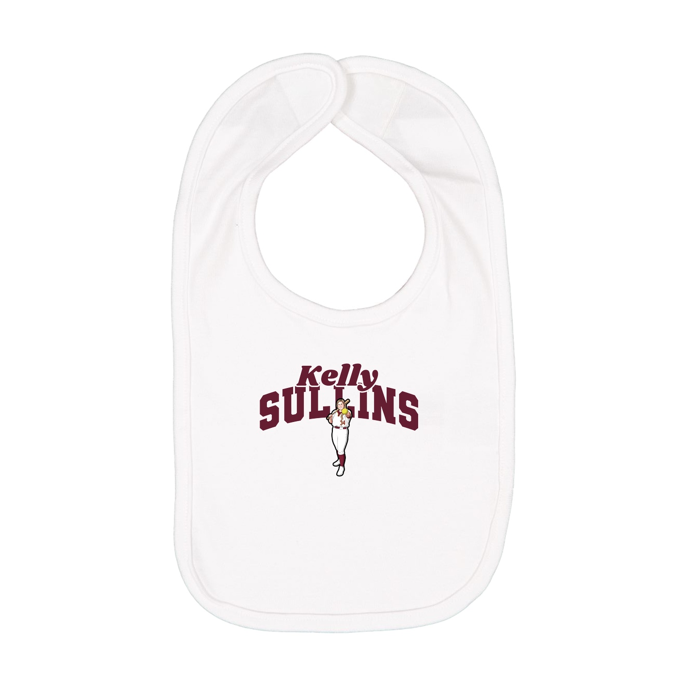 Infant Bib — Signature Arch in White