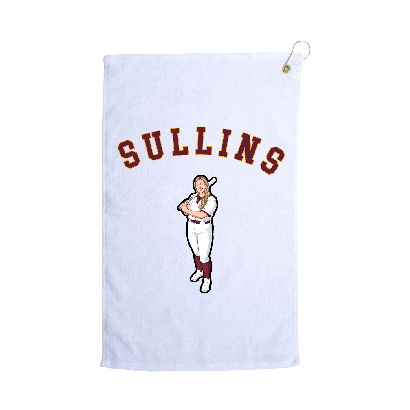 Golf Towel — Shirsey Arch in White