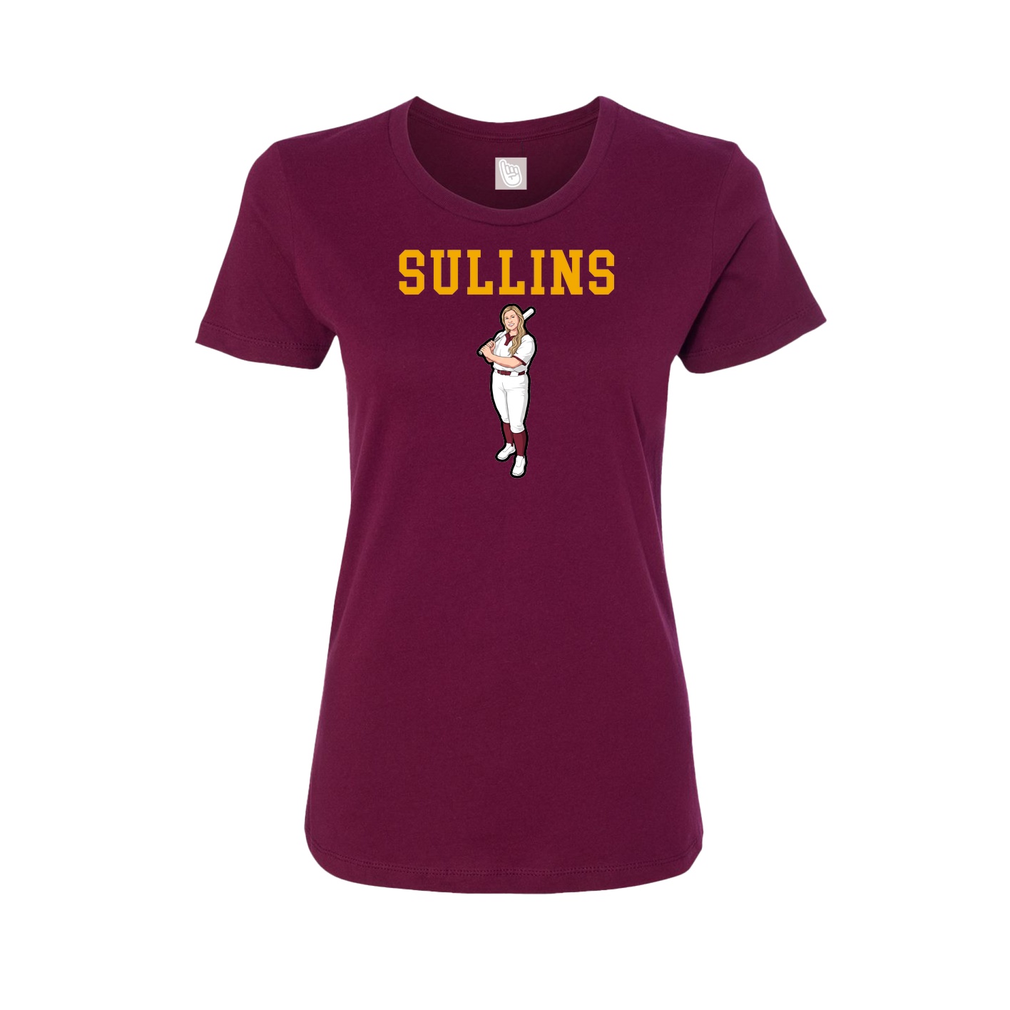 Fitted Women's Tee — Shirsey in Maroon