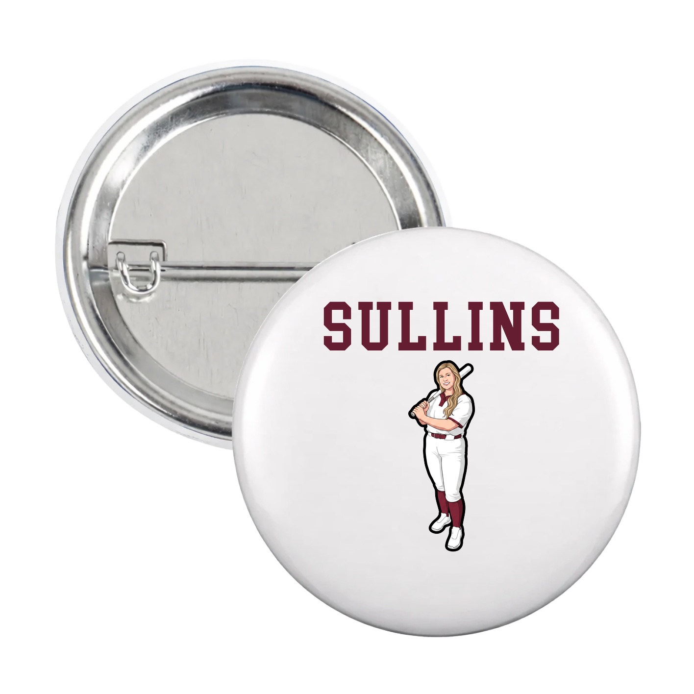 Game Day Button — Shirsey in White