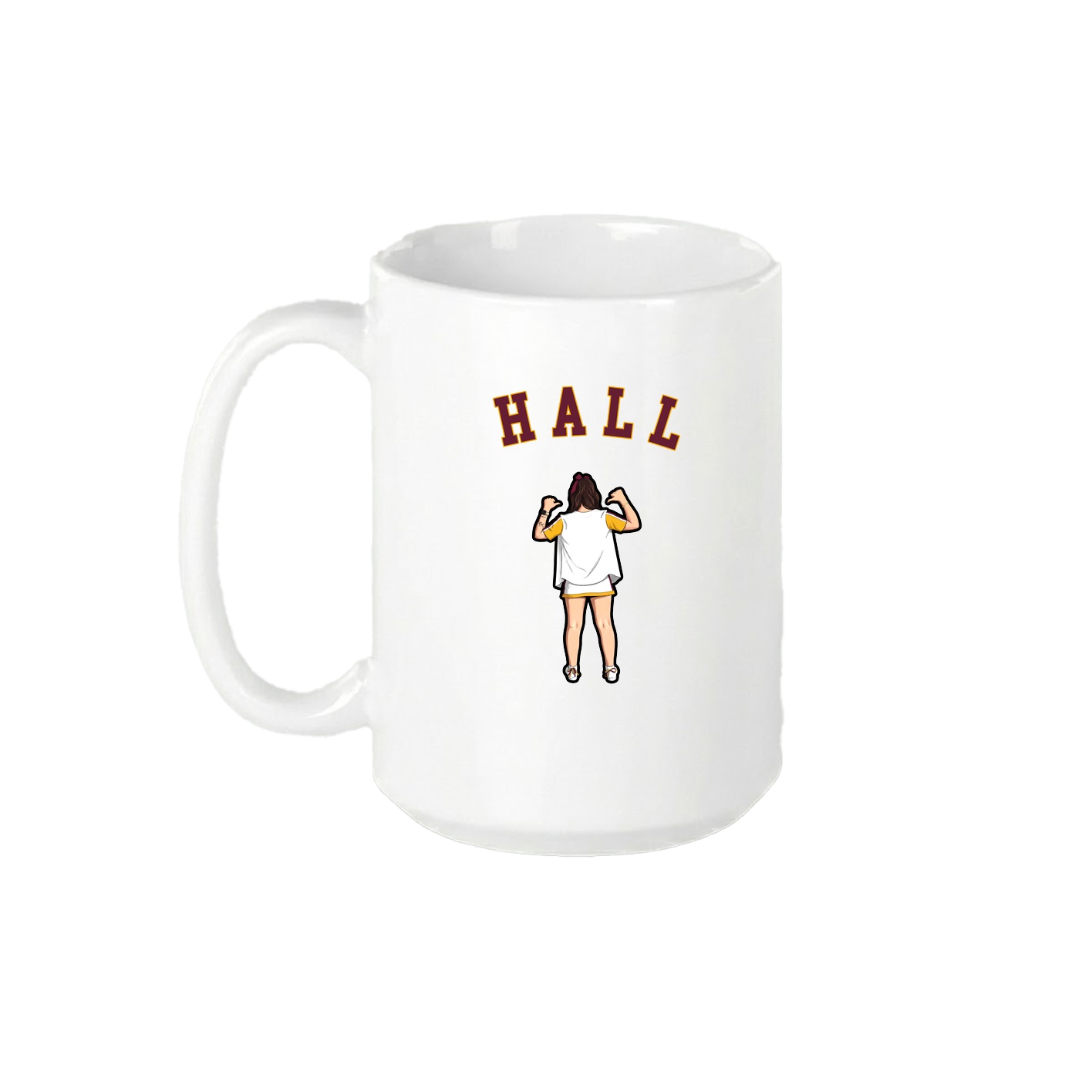 15oz Coffee Mug — Shirsey Arch in White