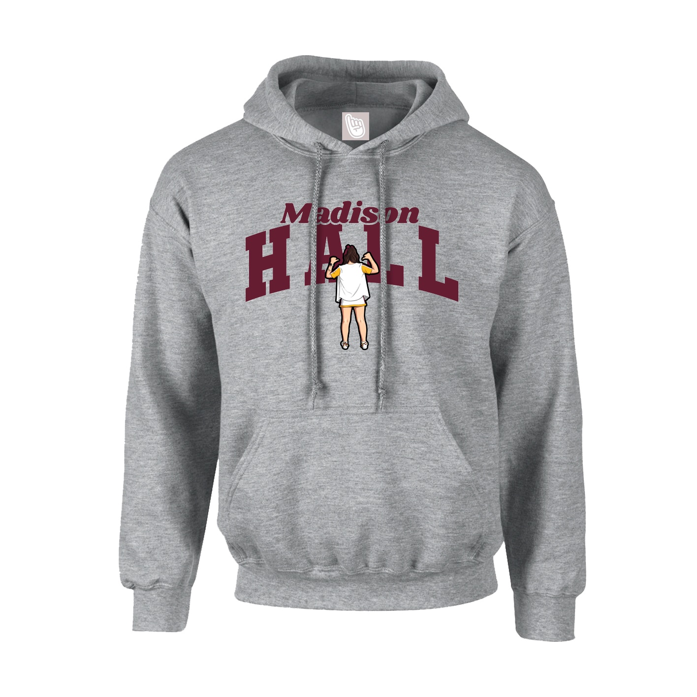 Hoodie — Signature Arch in Grey