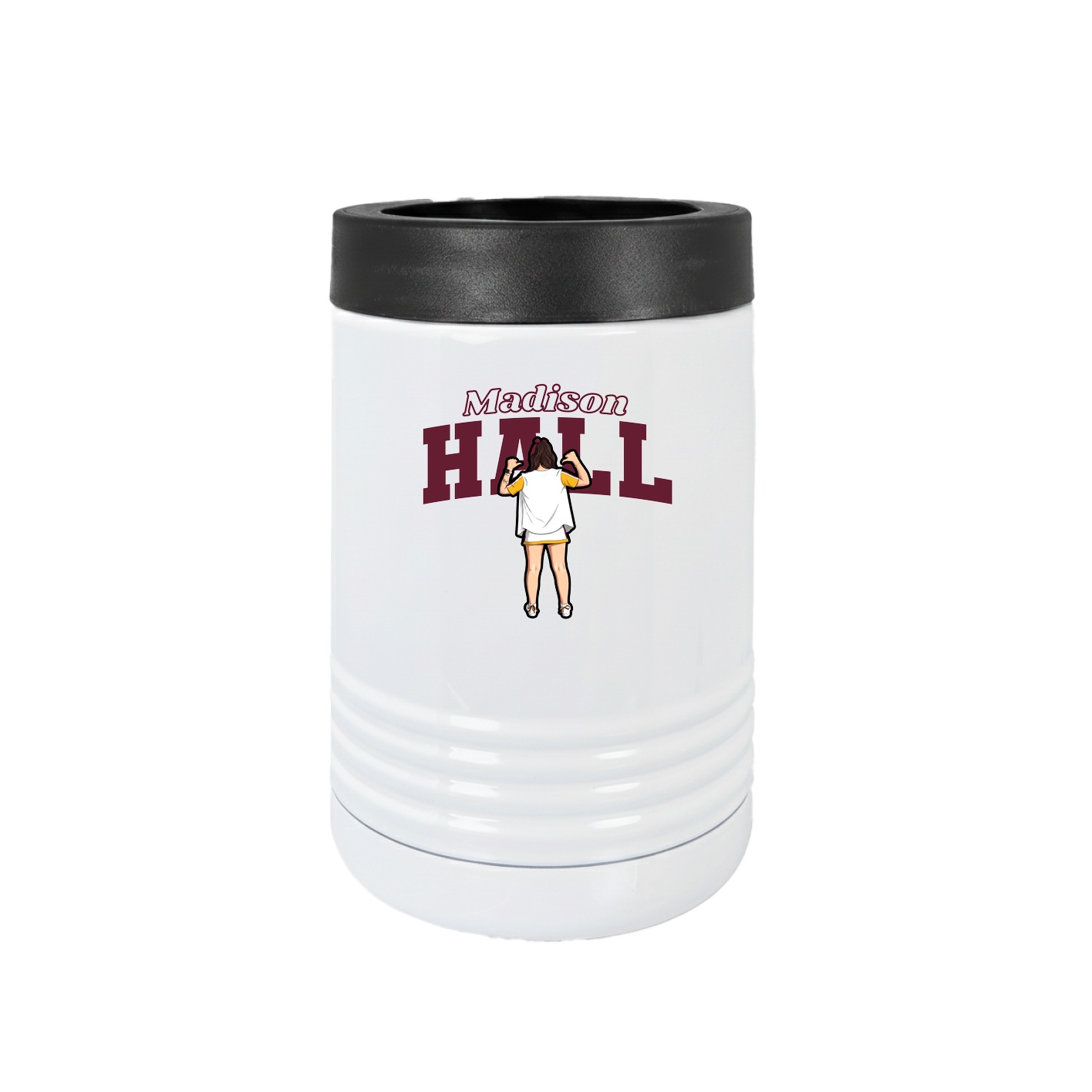 Beverage Holder — Name Arch in White