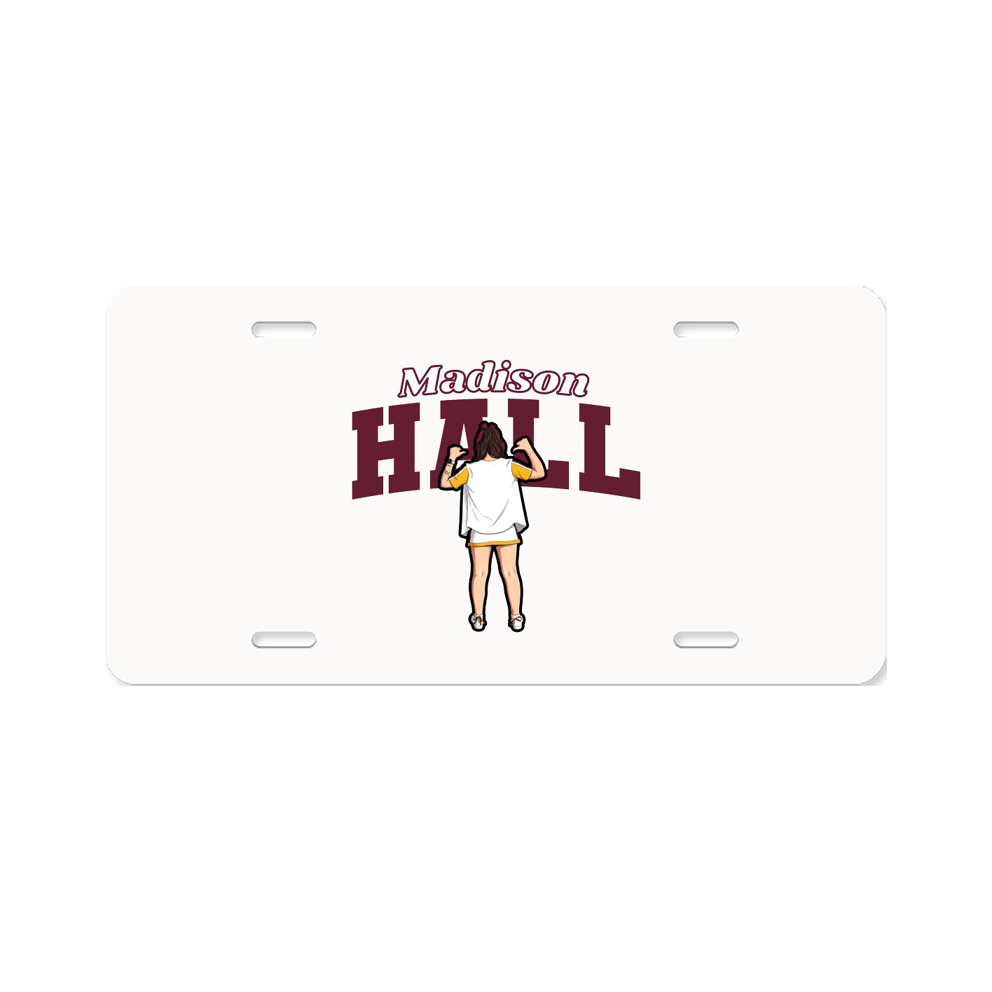 License Plate — Name Arch in Classic