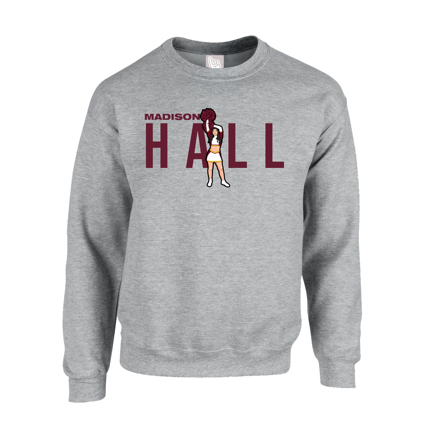 Fleece Crew — Player Name in Grey