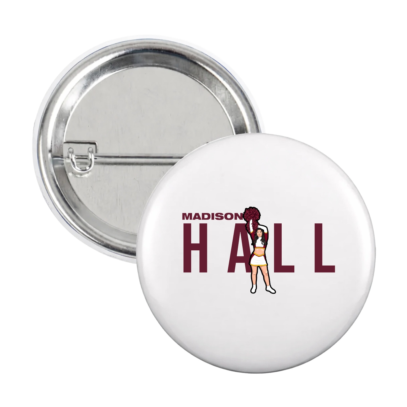 Game Day Button — Player Name in White