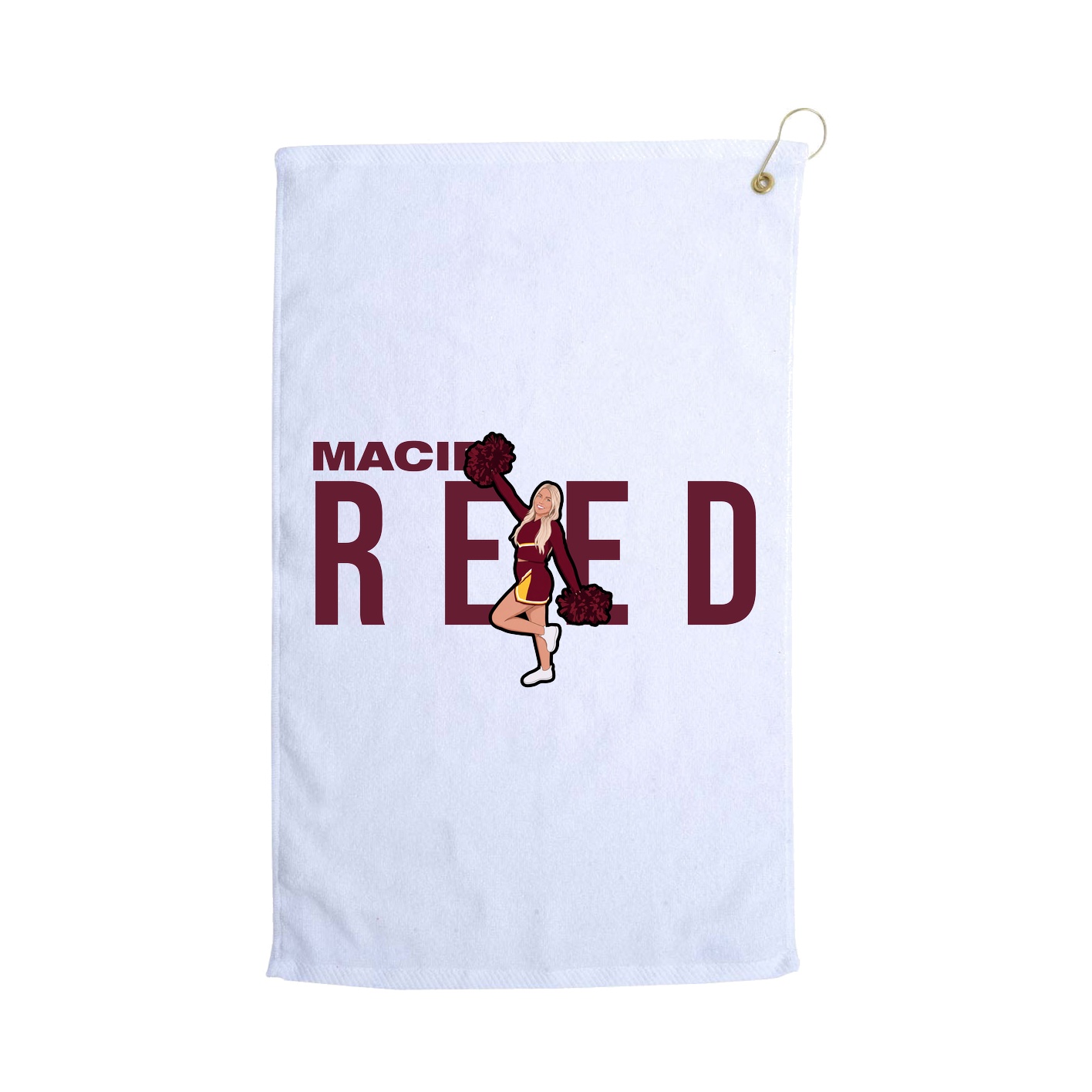Golf Towel — Player Name in White