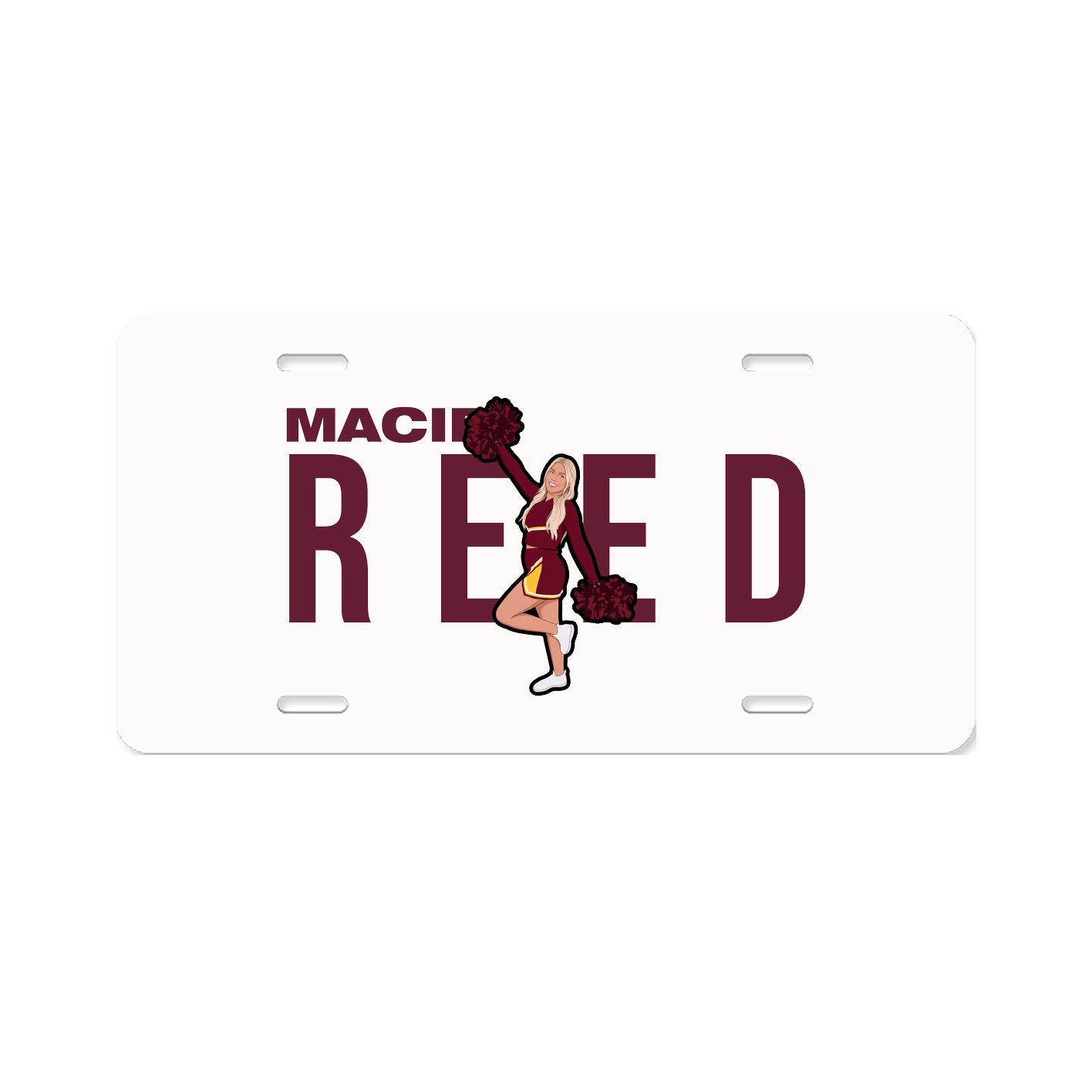License Plate — Player Name in Classic