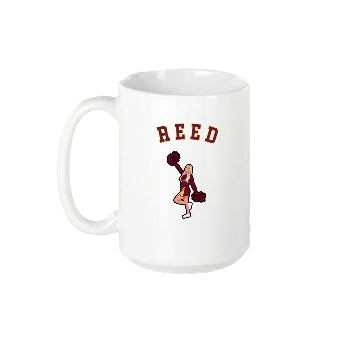 15oz Coffee Mug — Shirsey Arch in White