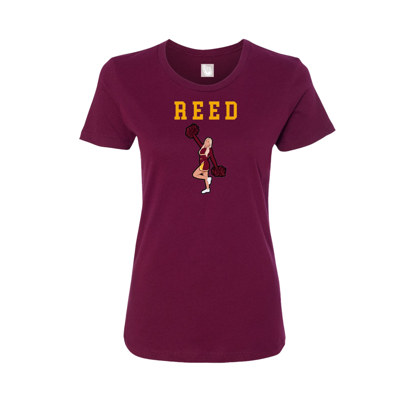 Fitted Women's Tee — Shirsey in Maroon