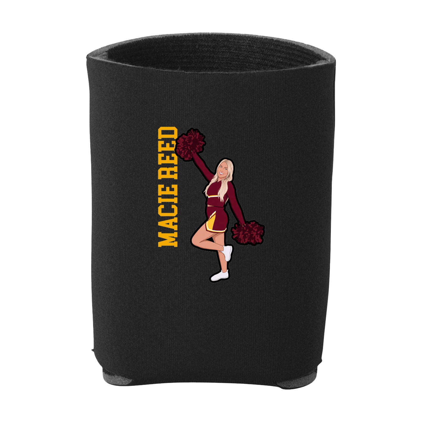 Can Holder — Name Vertical in Black