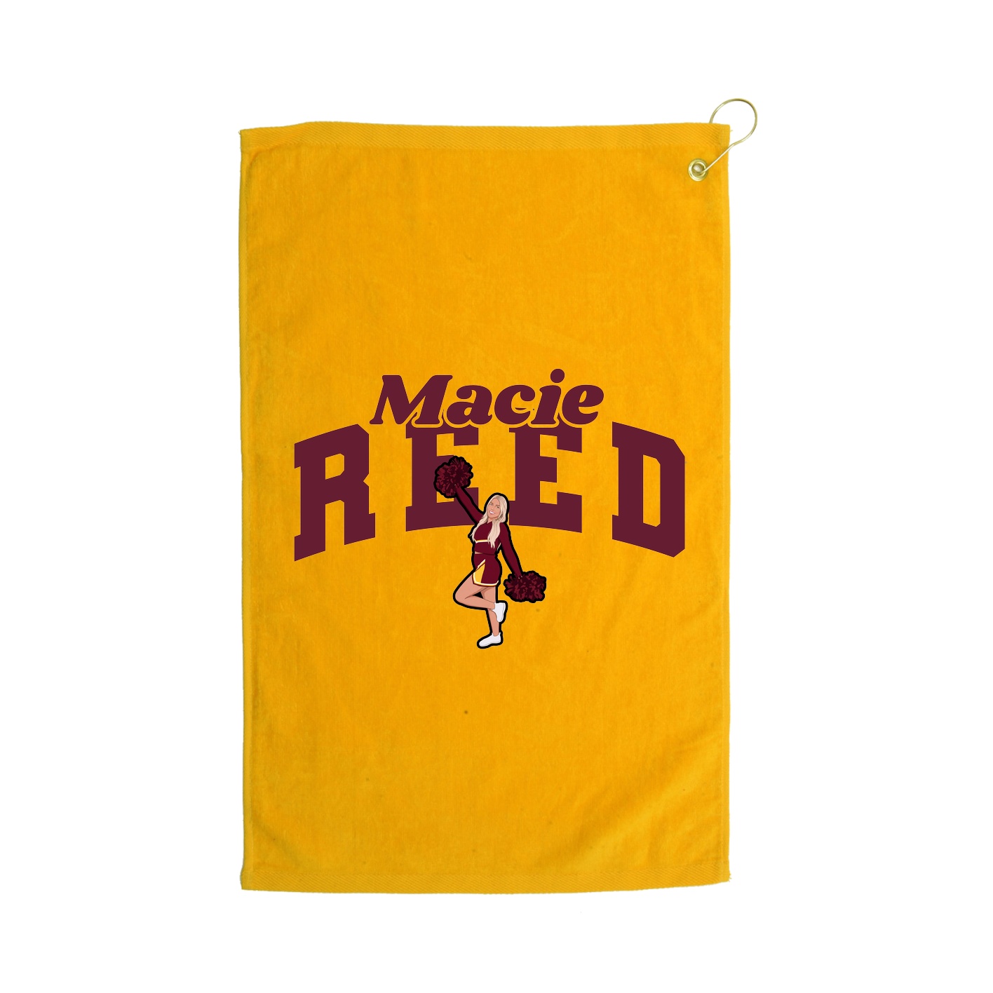 Golf Towel — Signature Arch in Gold