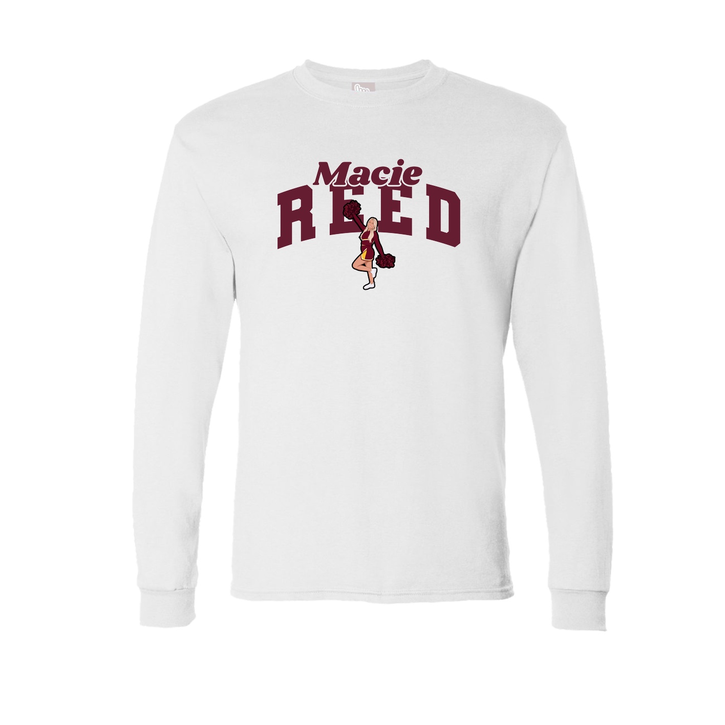 Long Sleeve Tee — Signature Arch in White