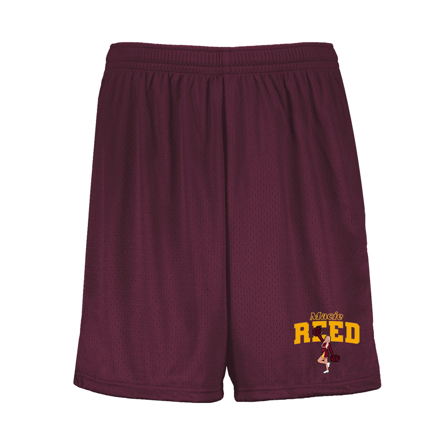Shorts — Name Arch in Maroon