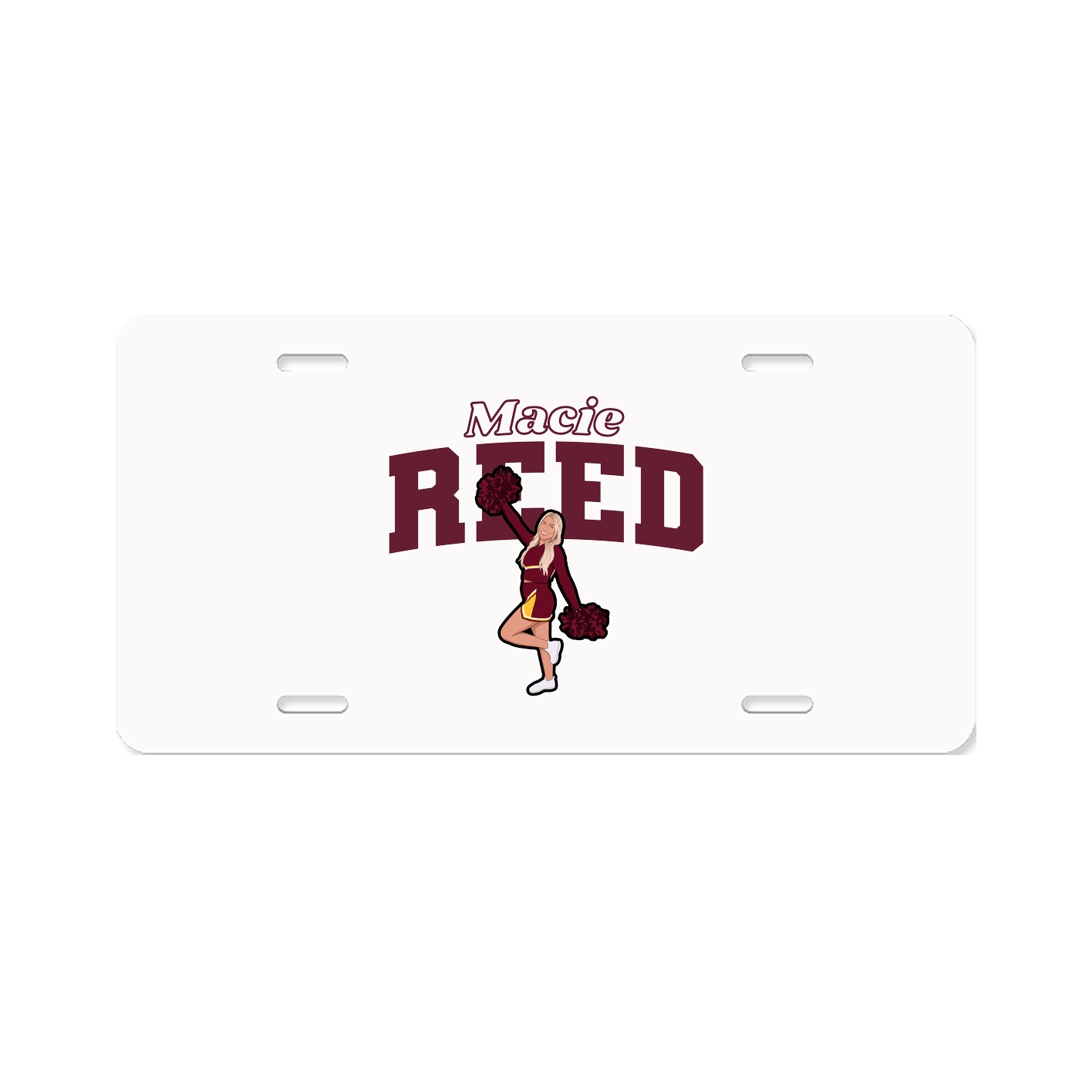 License Plate — Name Arch in Classic