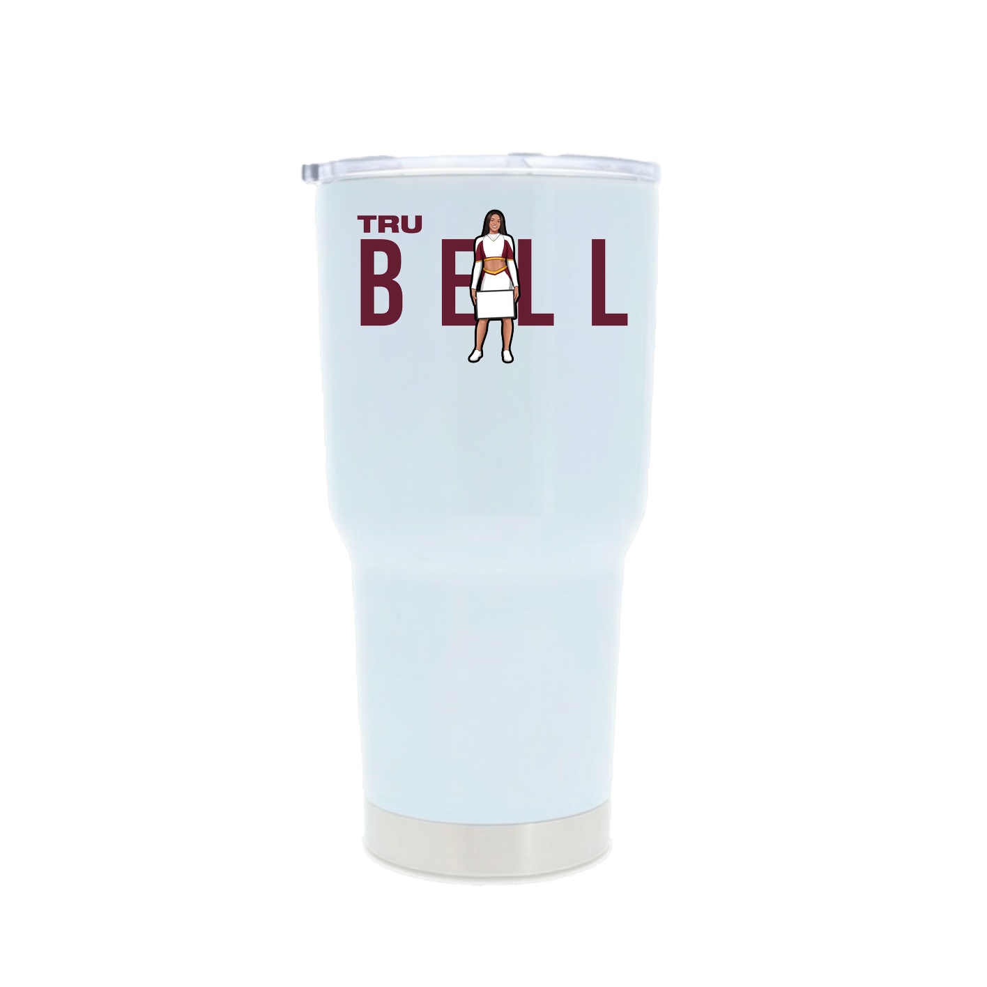 30oz Stainless Steel Tumbler — Player Name in White