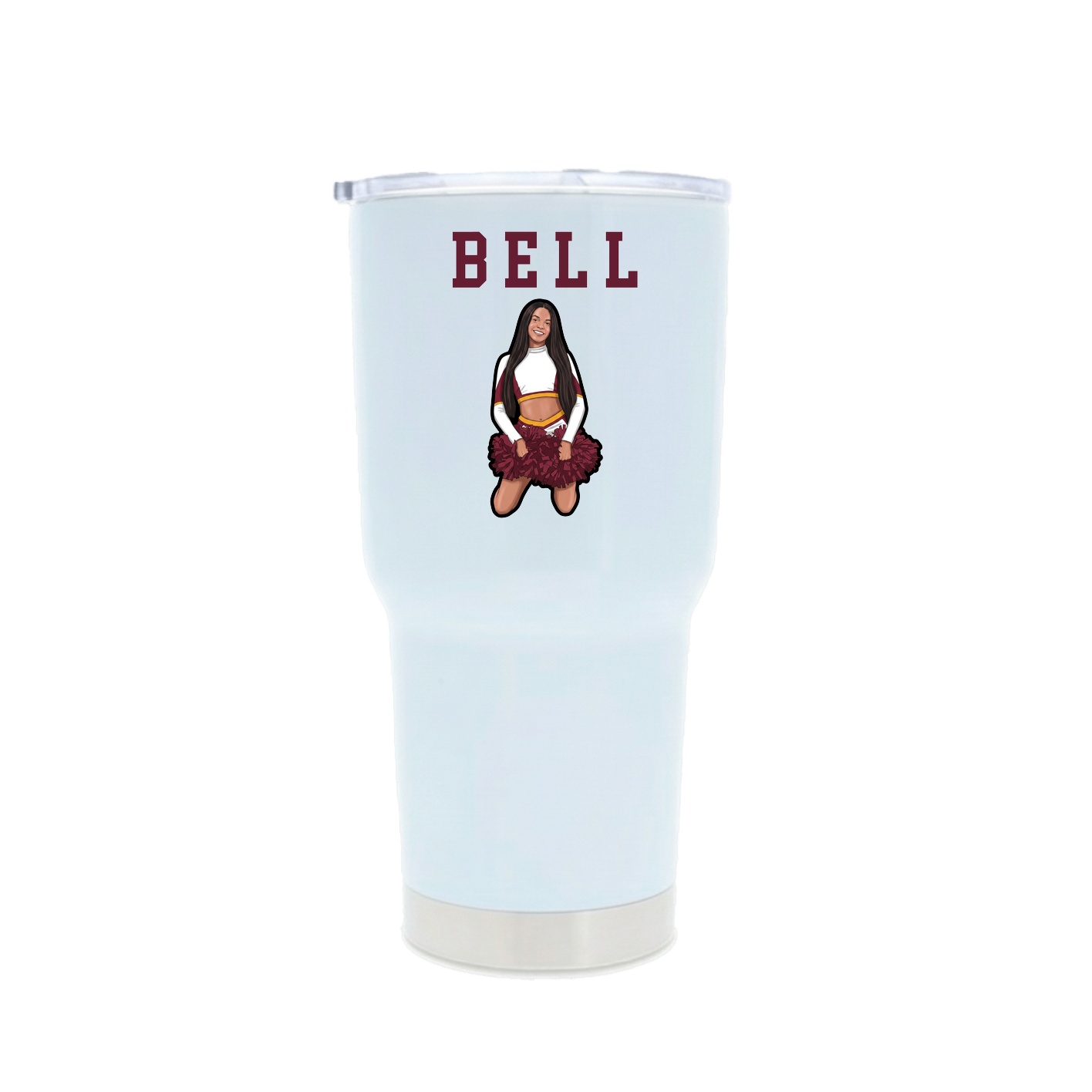 30oz Stainless Steel Tumbler — Shirsey in White
