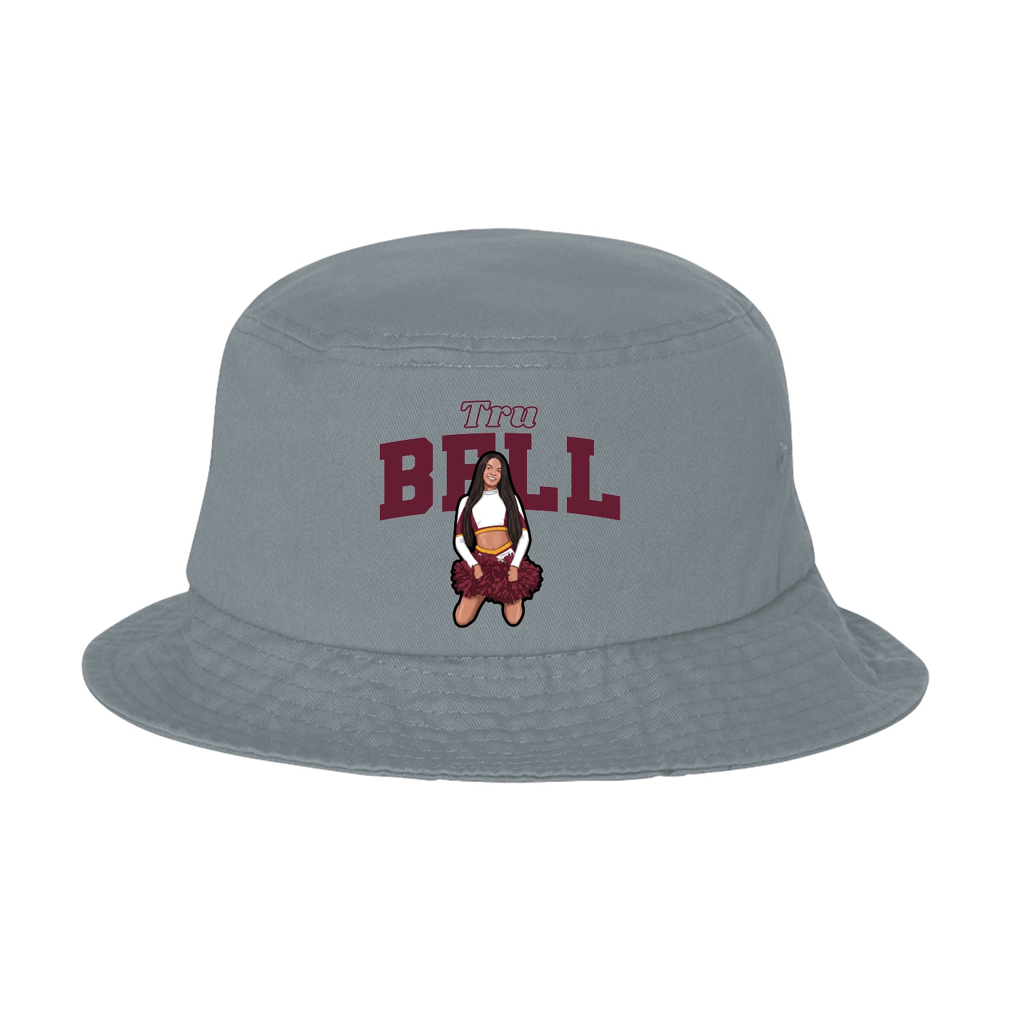 Bucket Cap — Name Arch in Grey