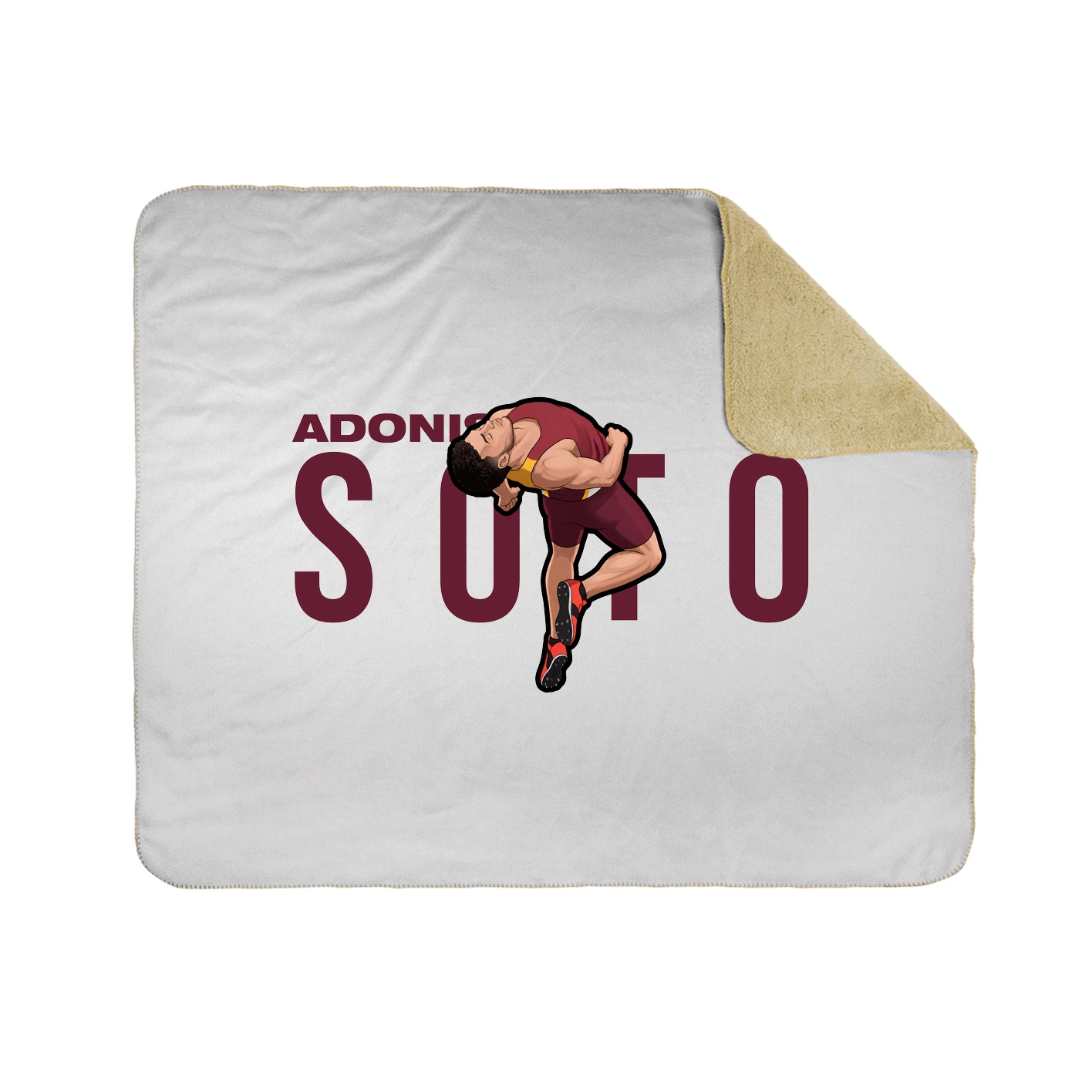 Throw Blanket — Player Name in White