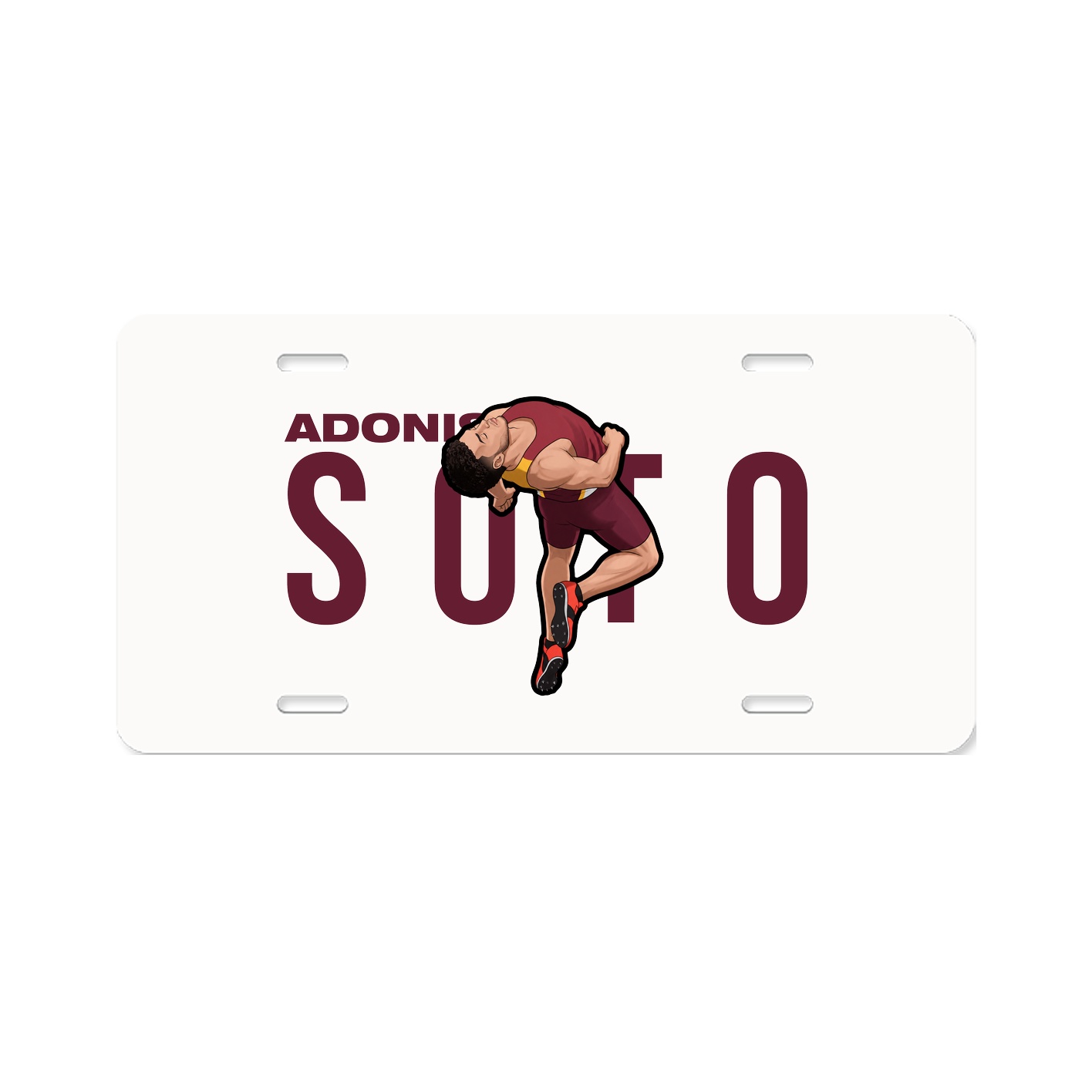 License Plate — Player Name in Classic