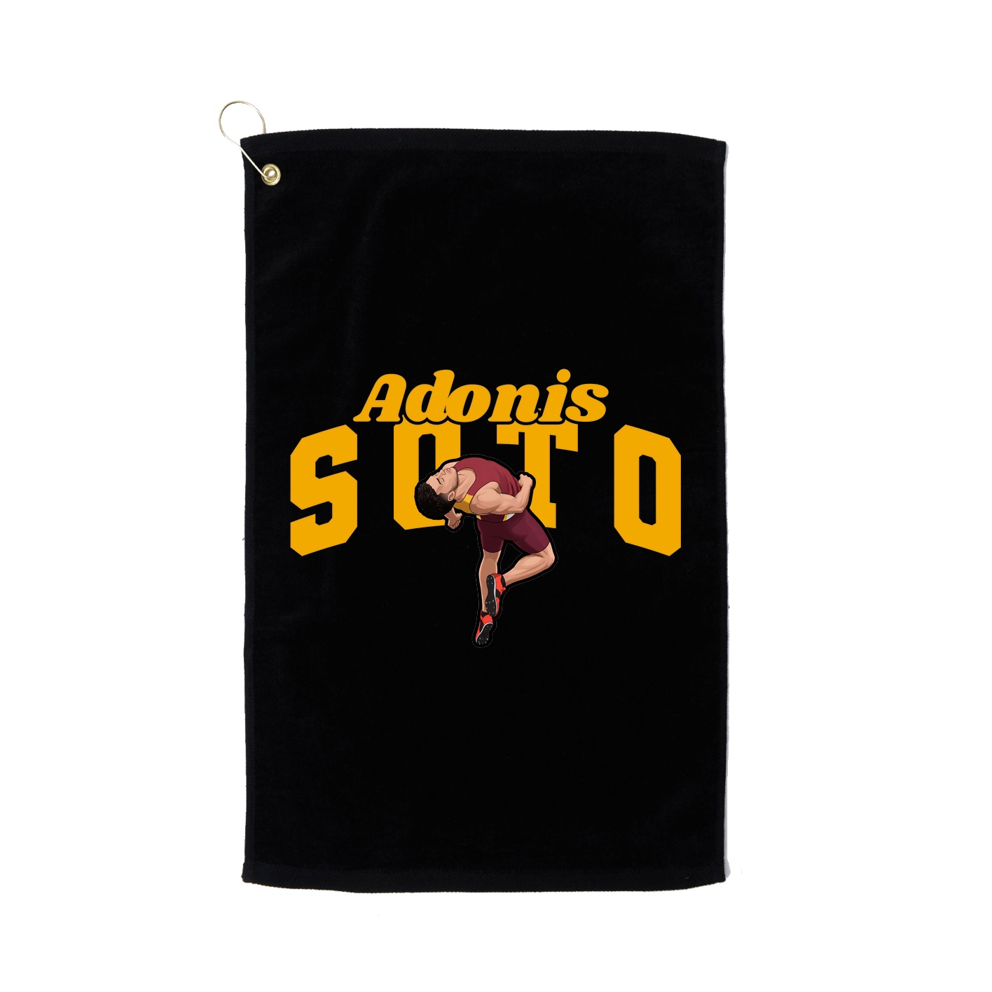 Golf Towel — Signature Arch in Black