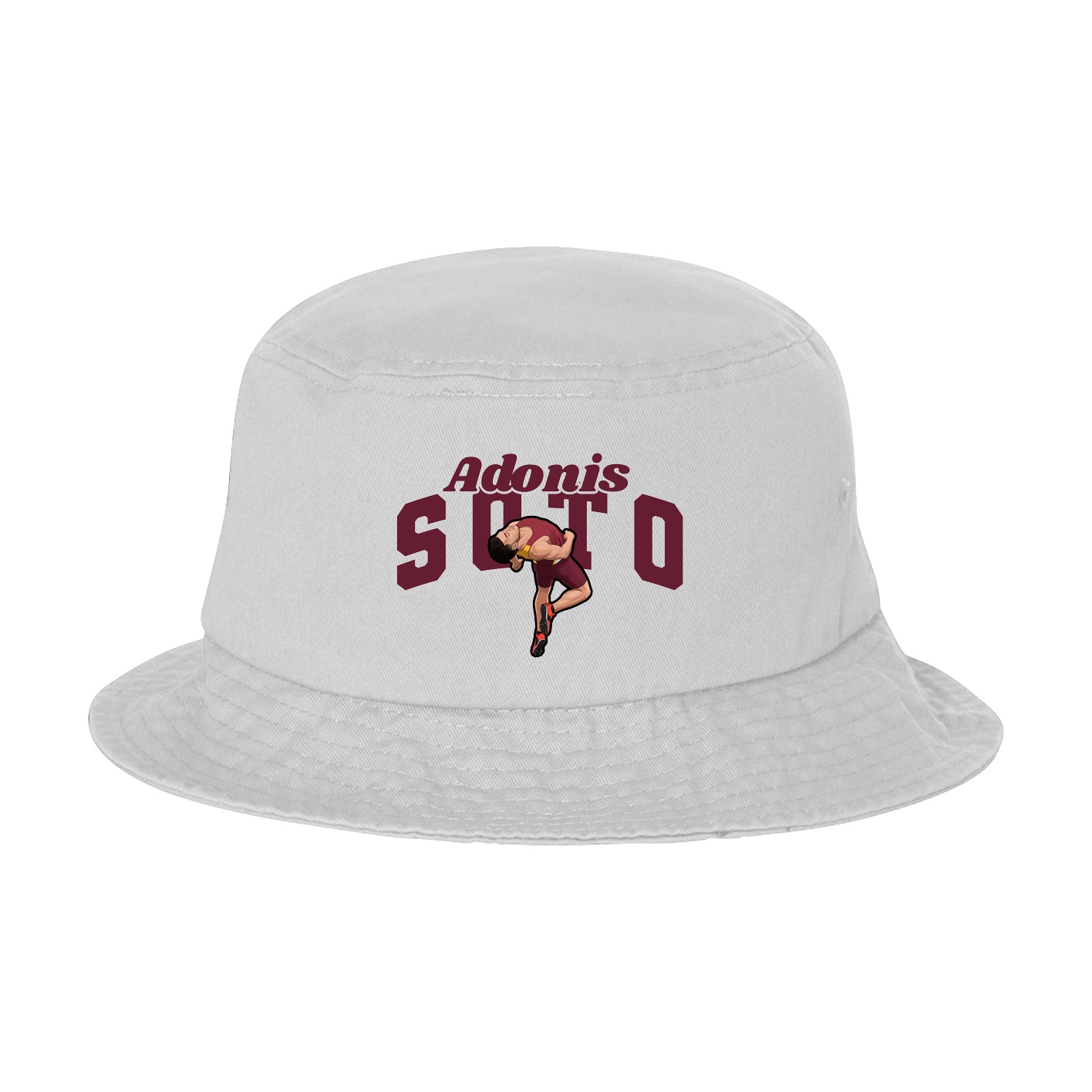 Bucket Cap — Signature Arch in White