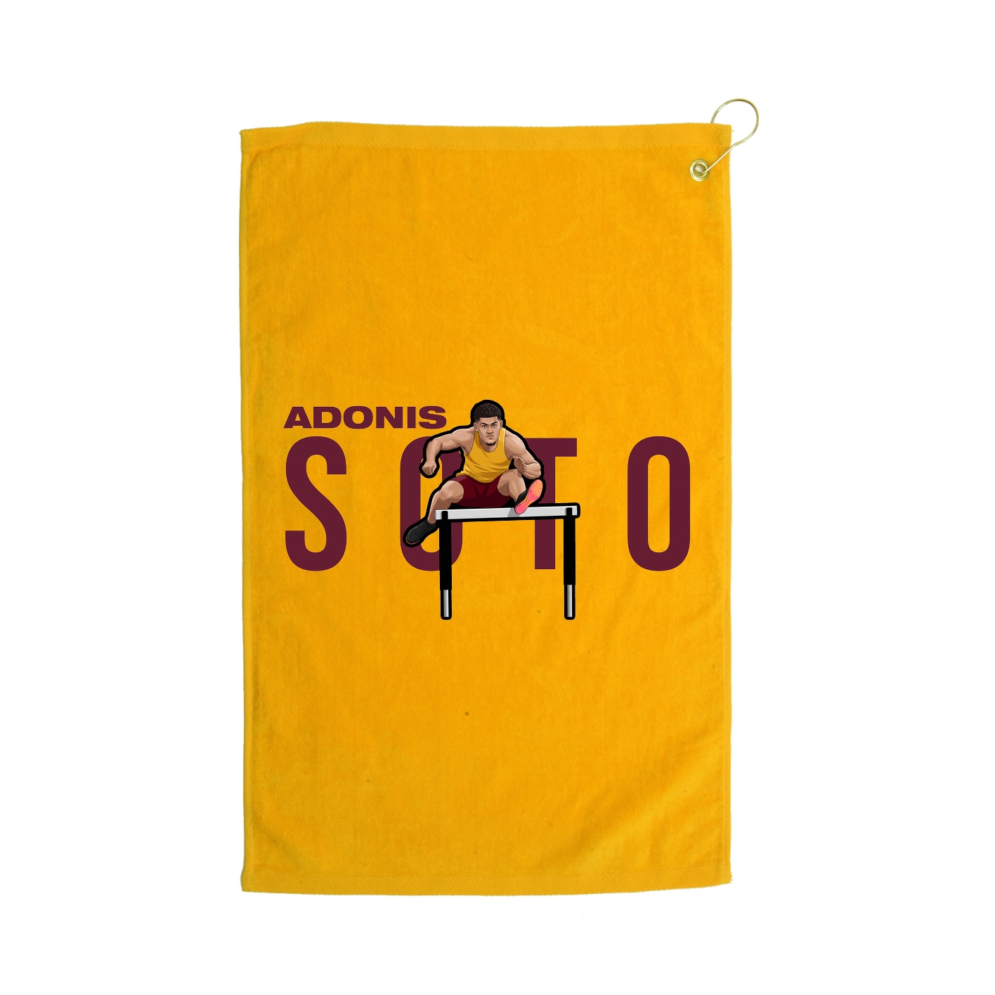 Golf Towel — Player Name in Gold