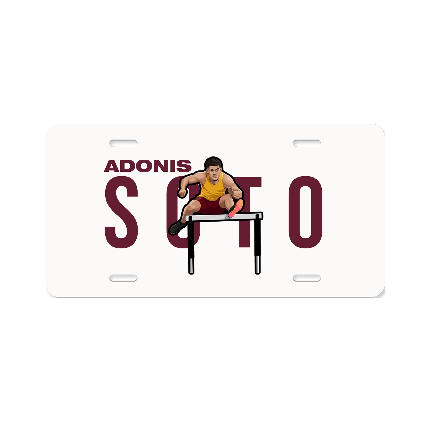 License Plate — Player Name in Classic