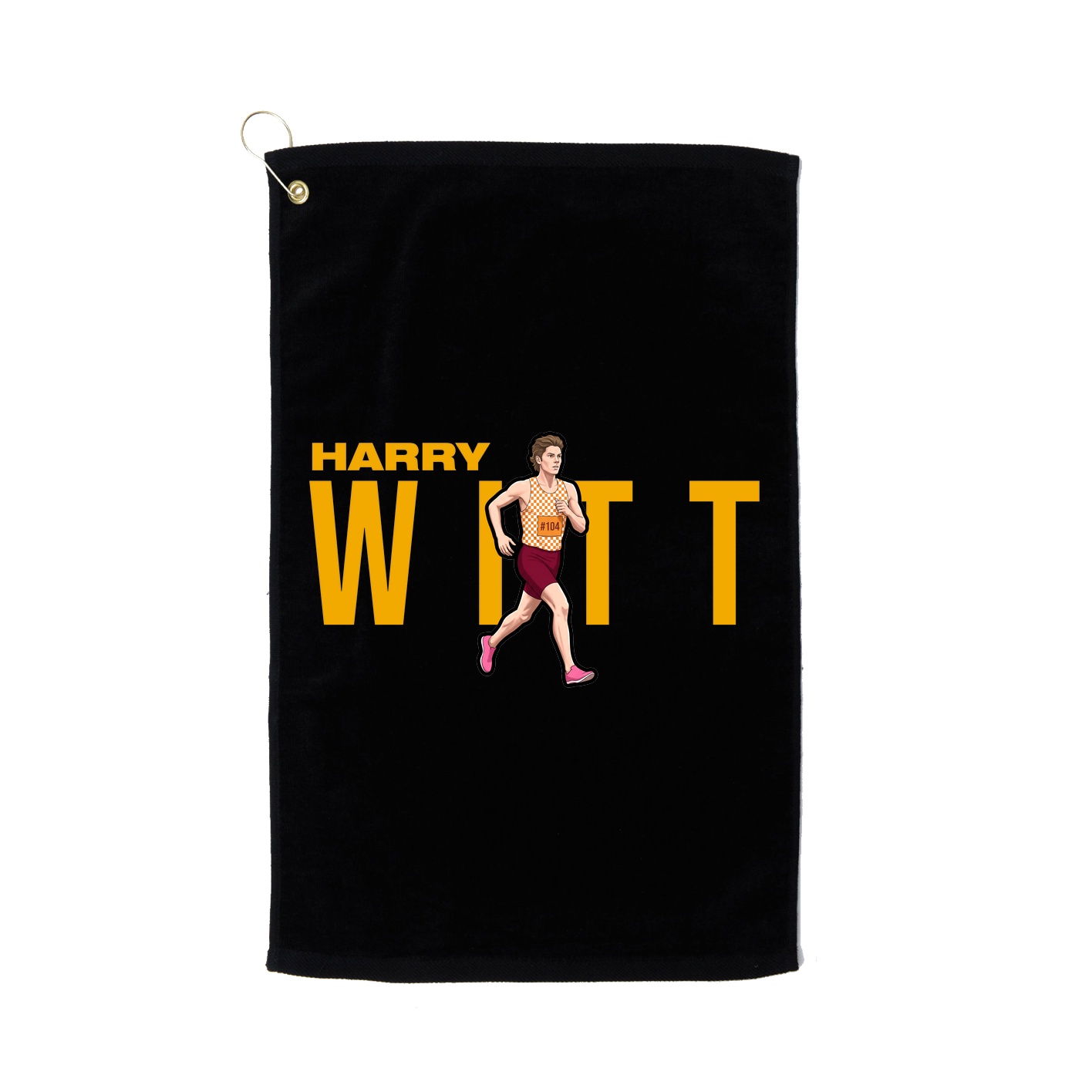 Golf Towel — Player Name in Black