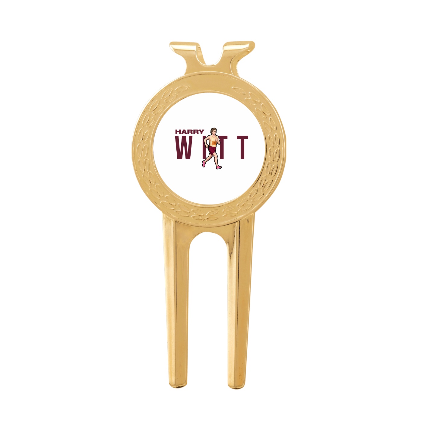 Divot Tool with Ball Marker — Player Name in Classic