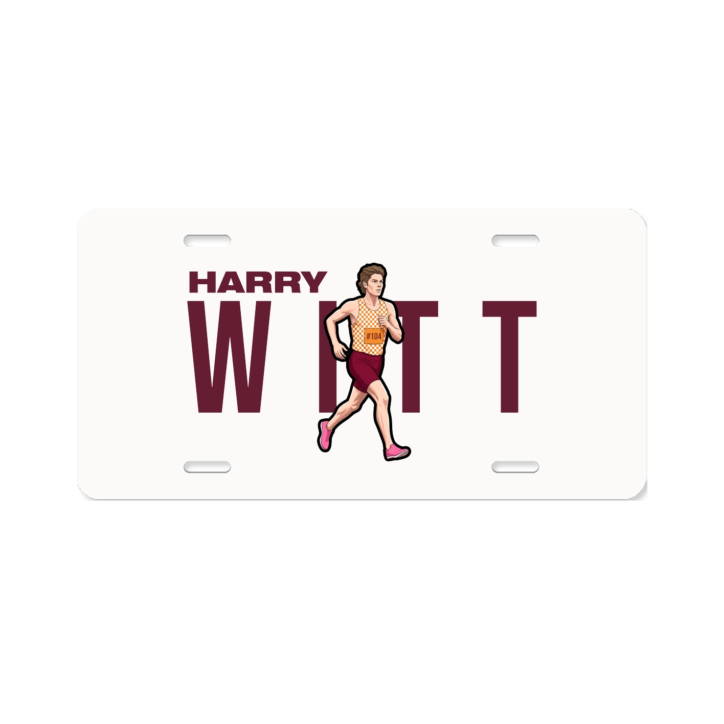 License Plate — Player Name in Classic
