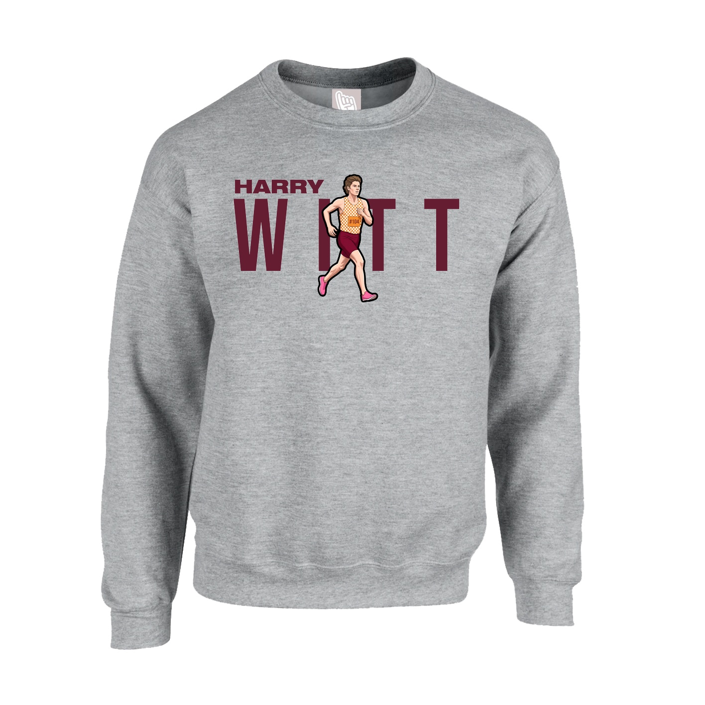 Fleece Crew — Player Name in Grey
