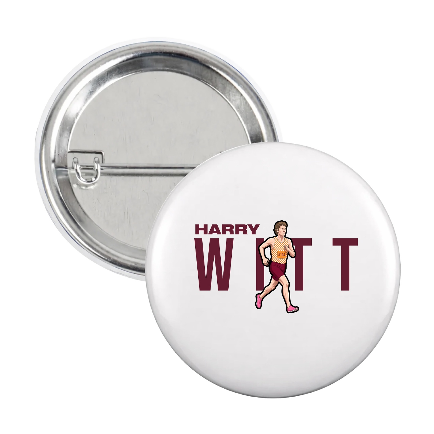 Game Day Button — Player Name in White