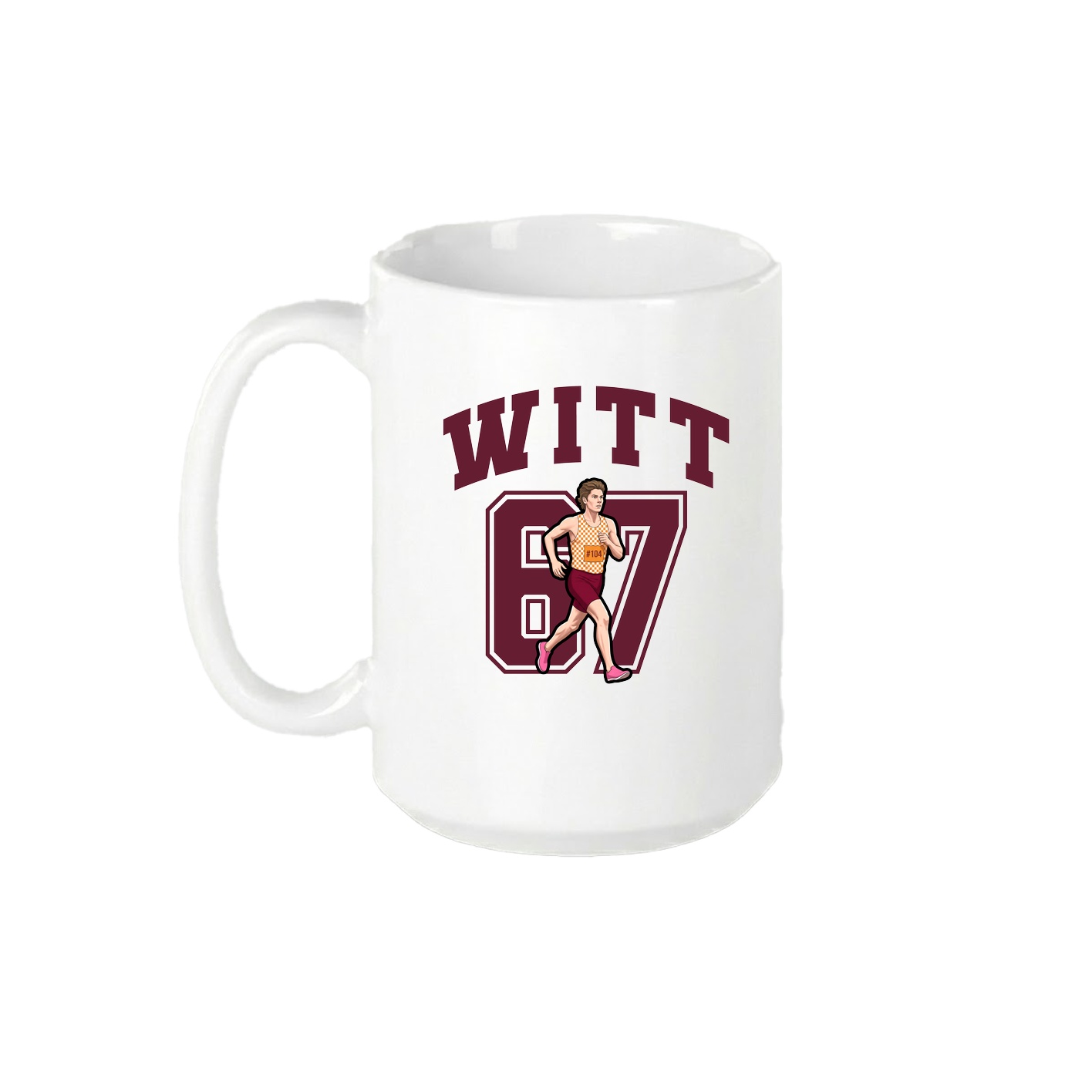 15oz Coffee Mug — Number in White