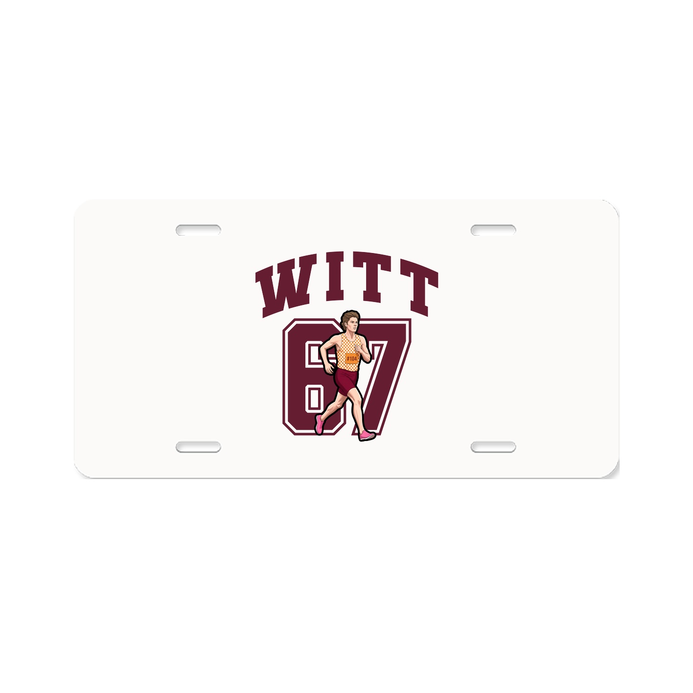 License Plate — Number in Classic
