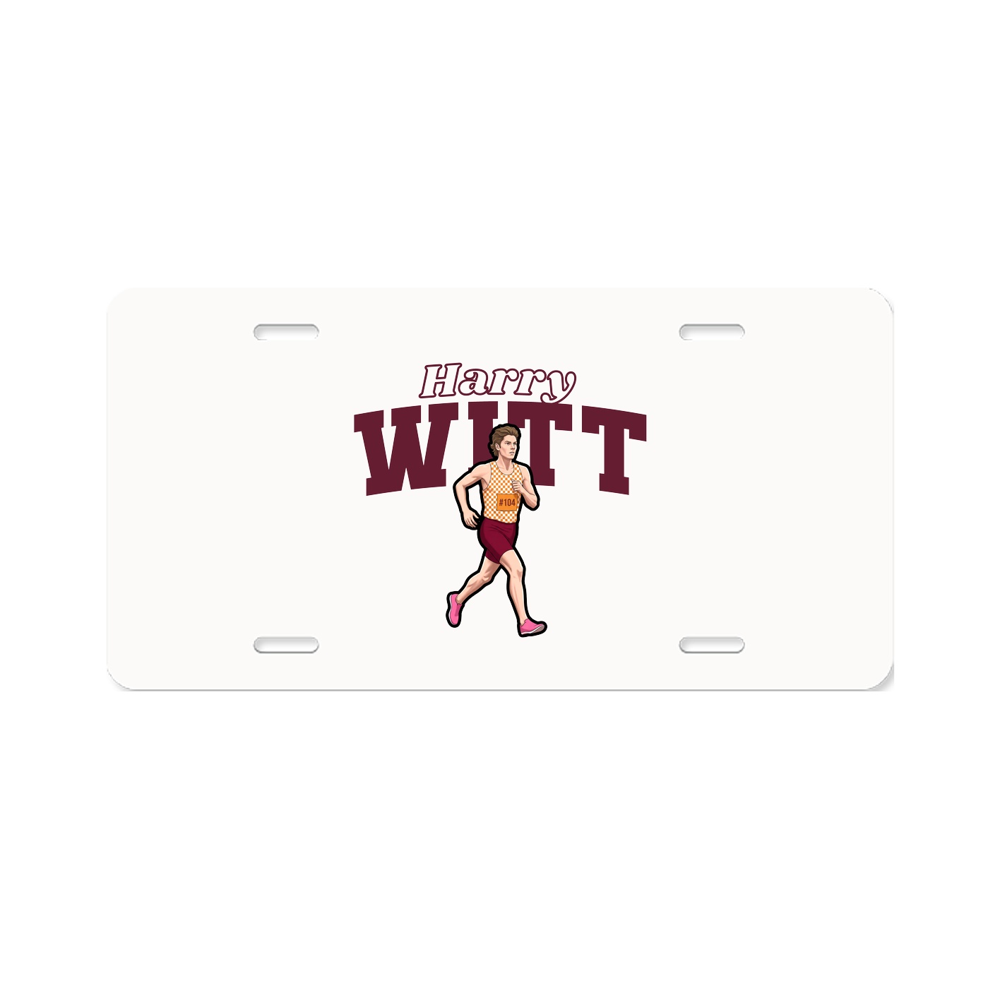 License Plate — Name Arch in Classic