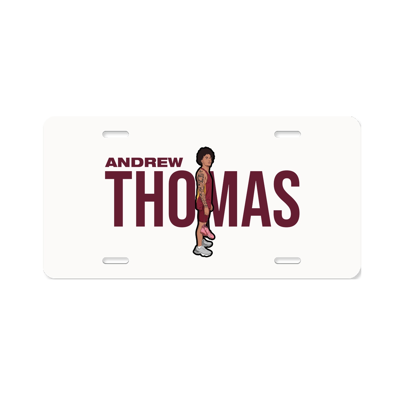 License Plate — Player Name in Classic