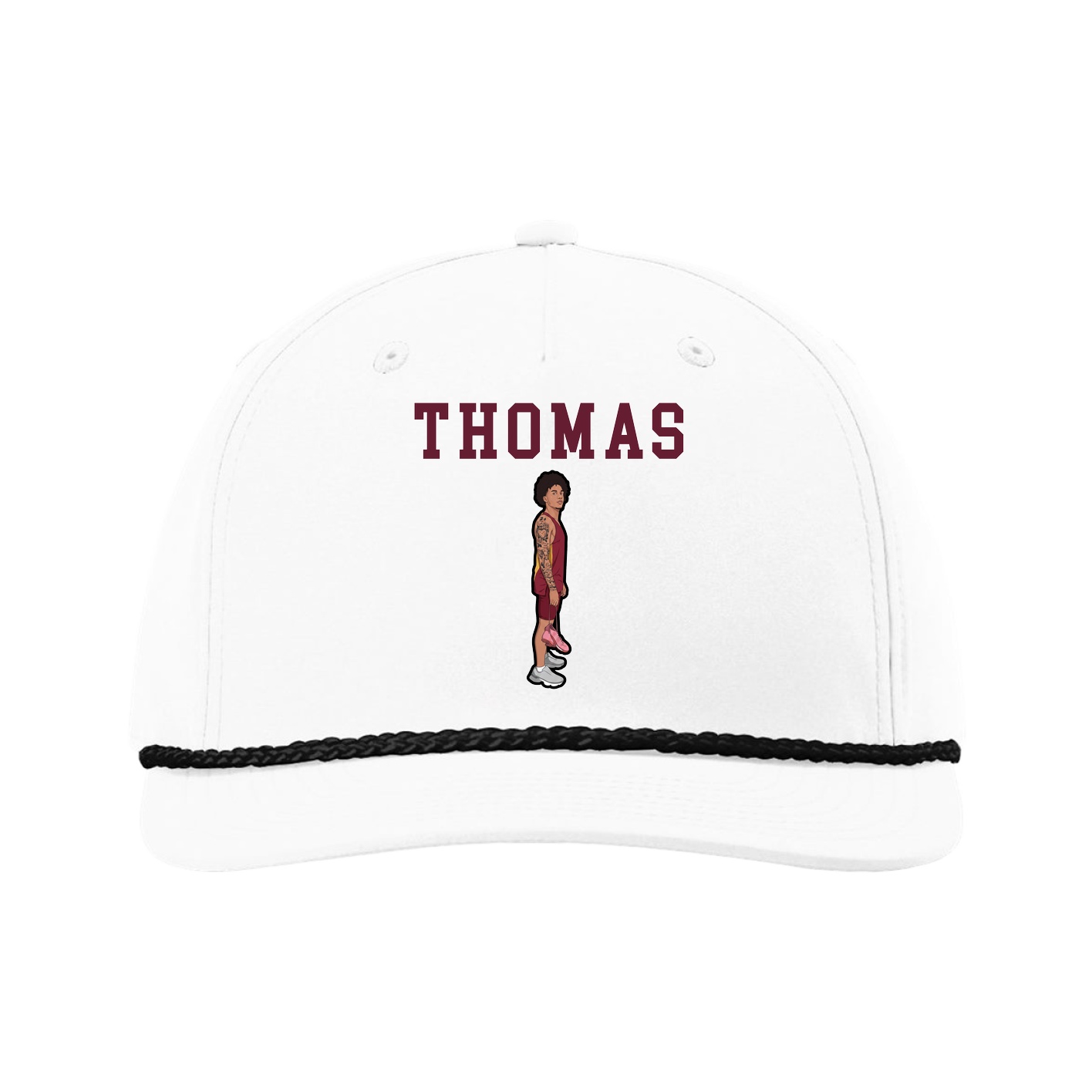 Five-Panel Classic Rope Cap — Shirsey in White