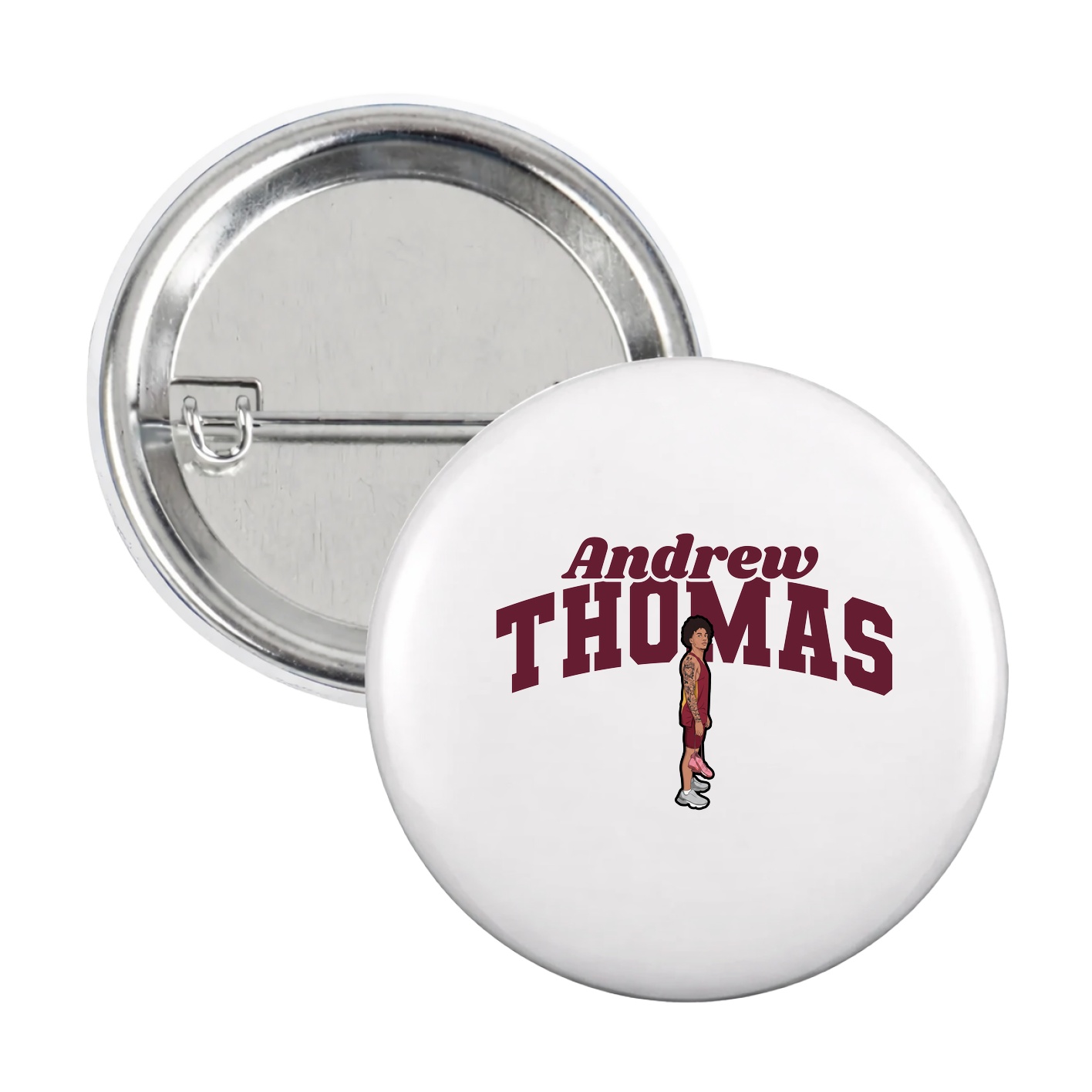 Game Day Button — Signature Arch in White