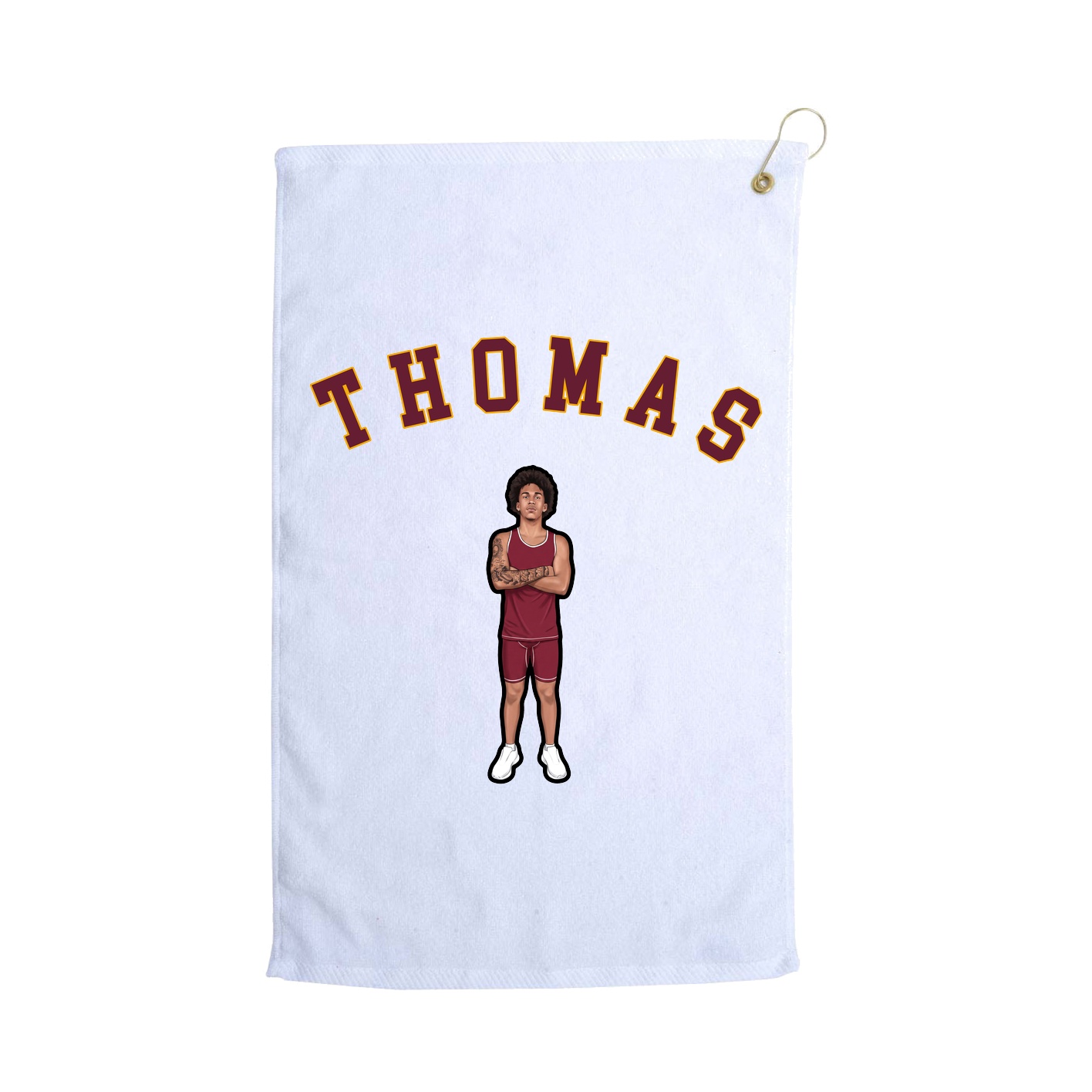 Golf Towel — Shirsey Arch in White