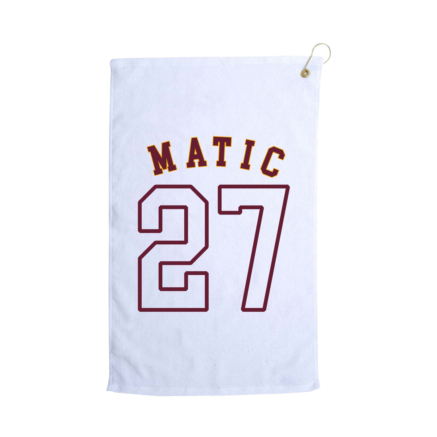 Golf Towel — Shirsey Arch in White