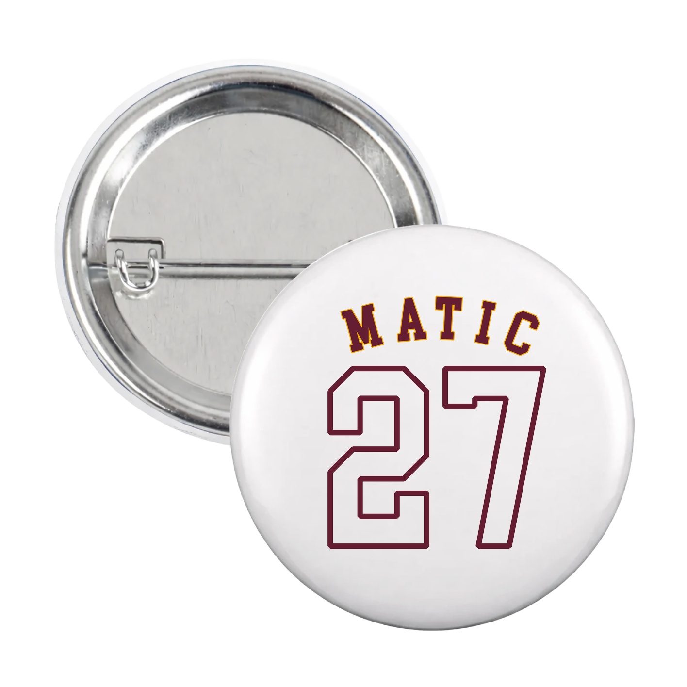 Game Day Button — Shirsey Arch in White