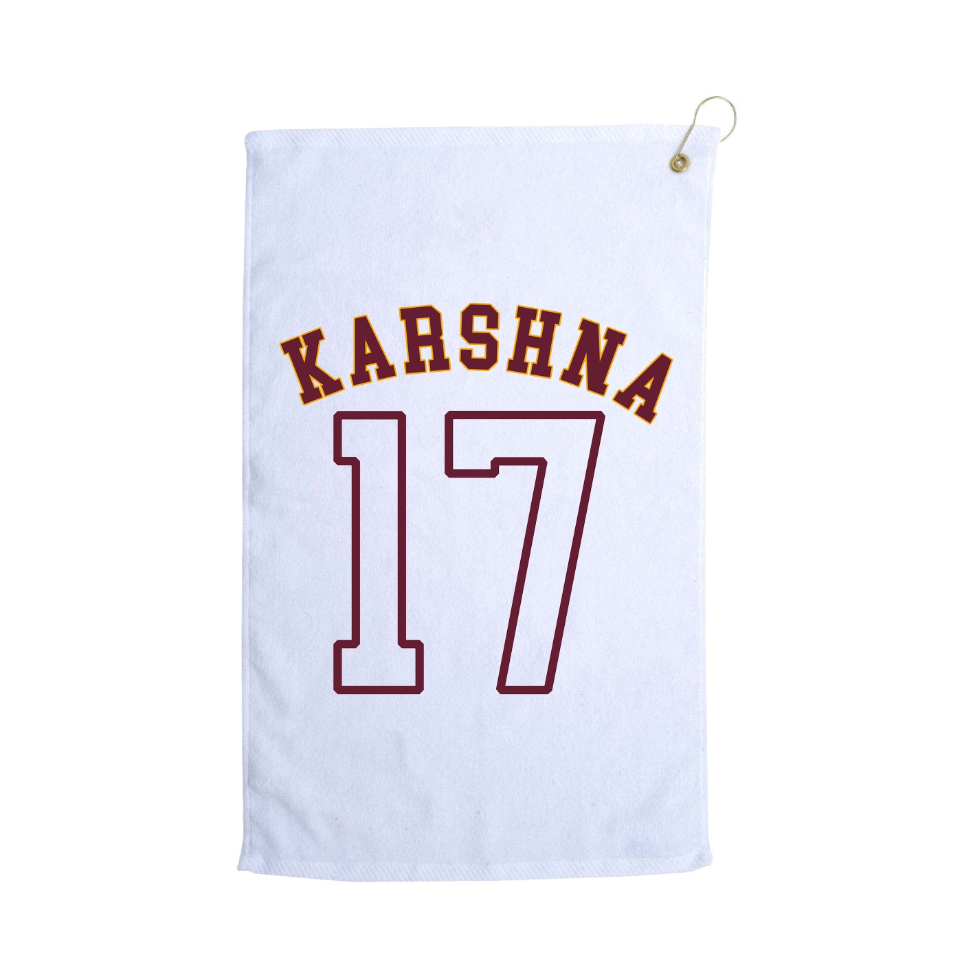 Golf Towel — Shirsey Arch in White