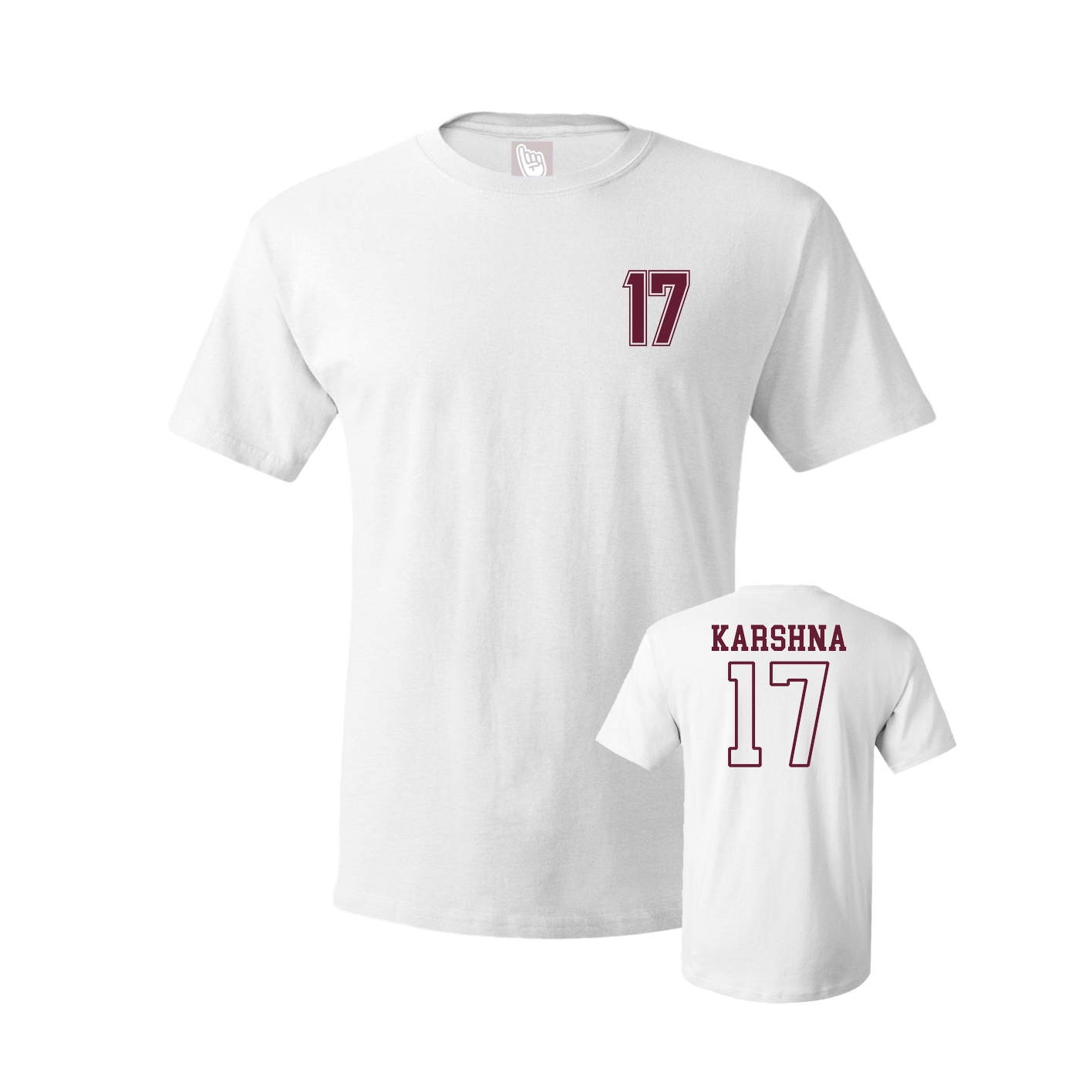 Youth Tee — Chest Back in White