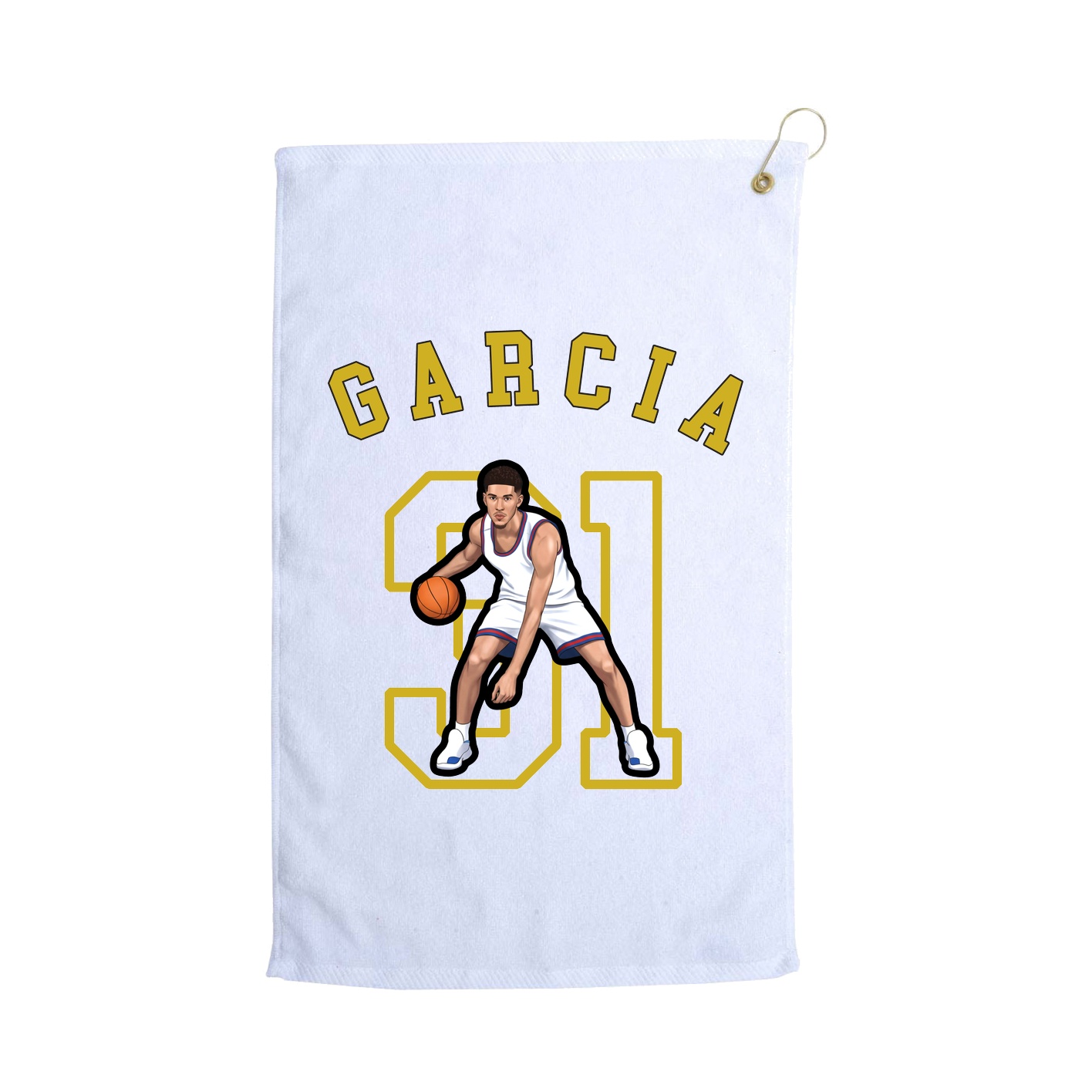 Golf Towel — Shirsey Arch in White
