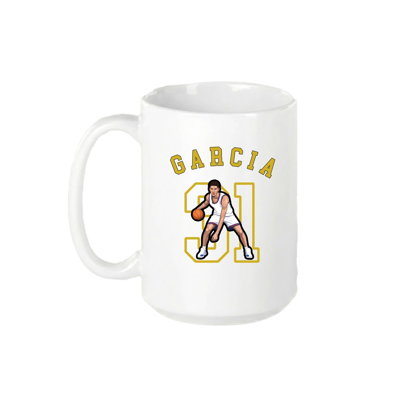 15oz Coffee Mug — Shirsey Arch in White