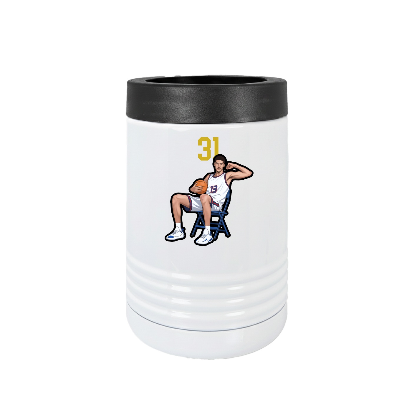 Beverage Holder — Number Top in White