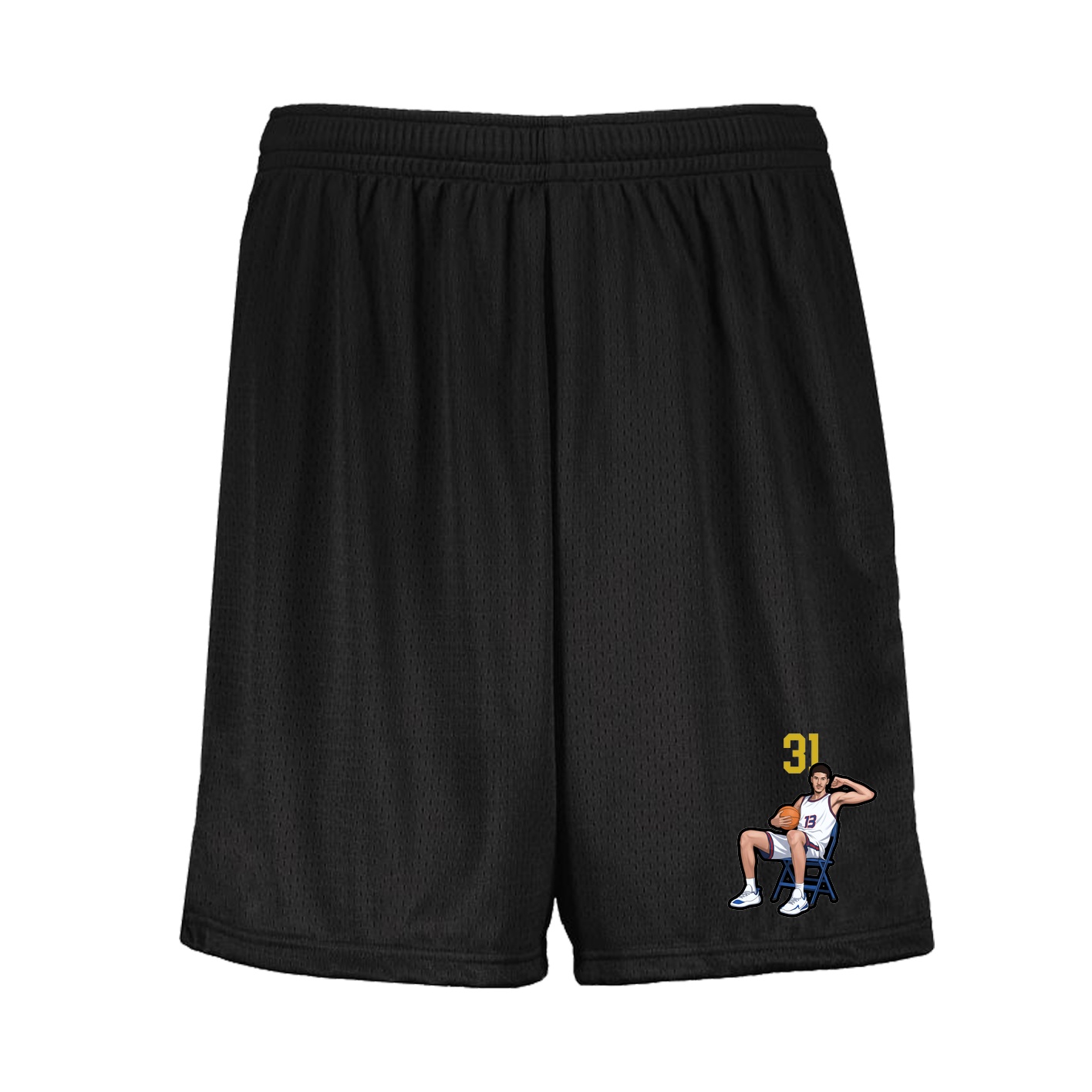 Shorts — Number Top in Black